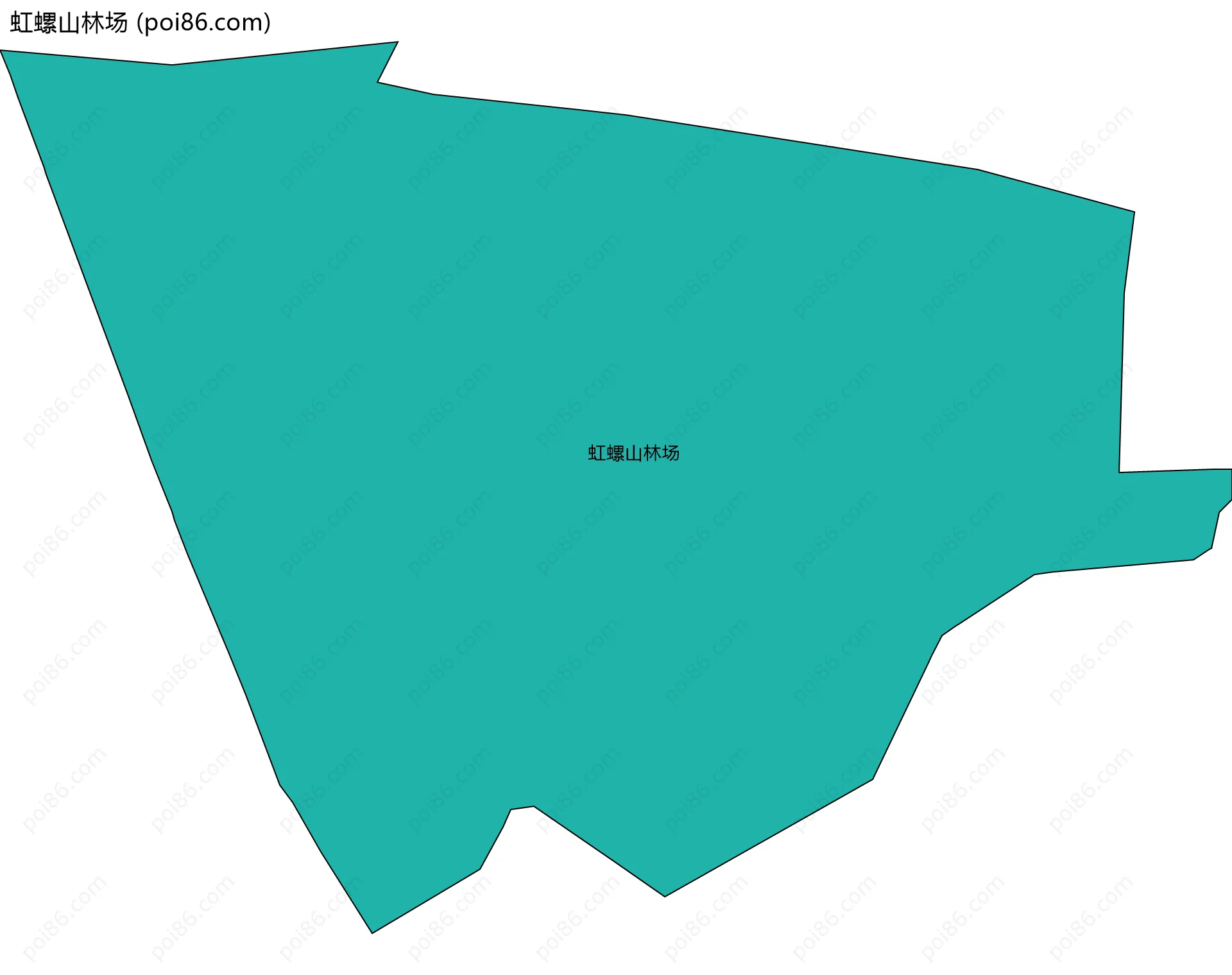 虹螺山林场边界地图