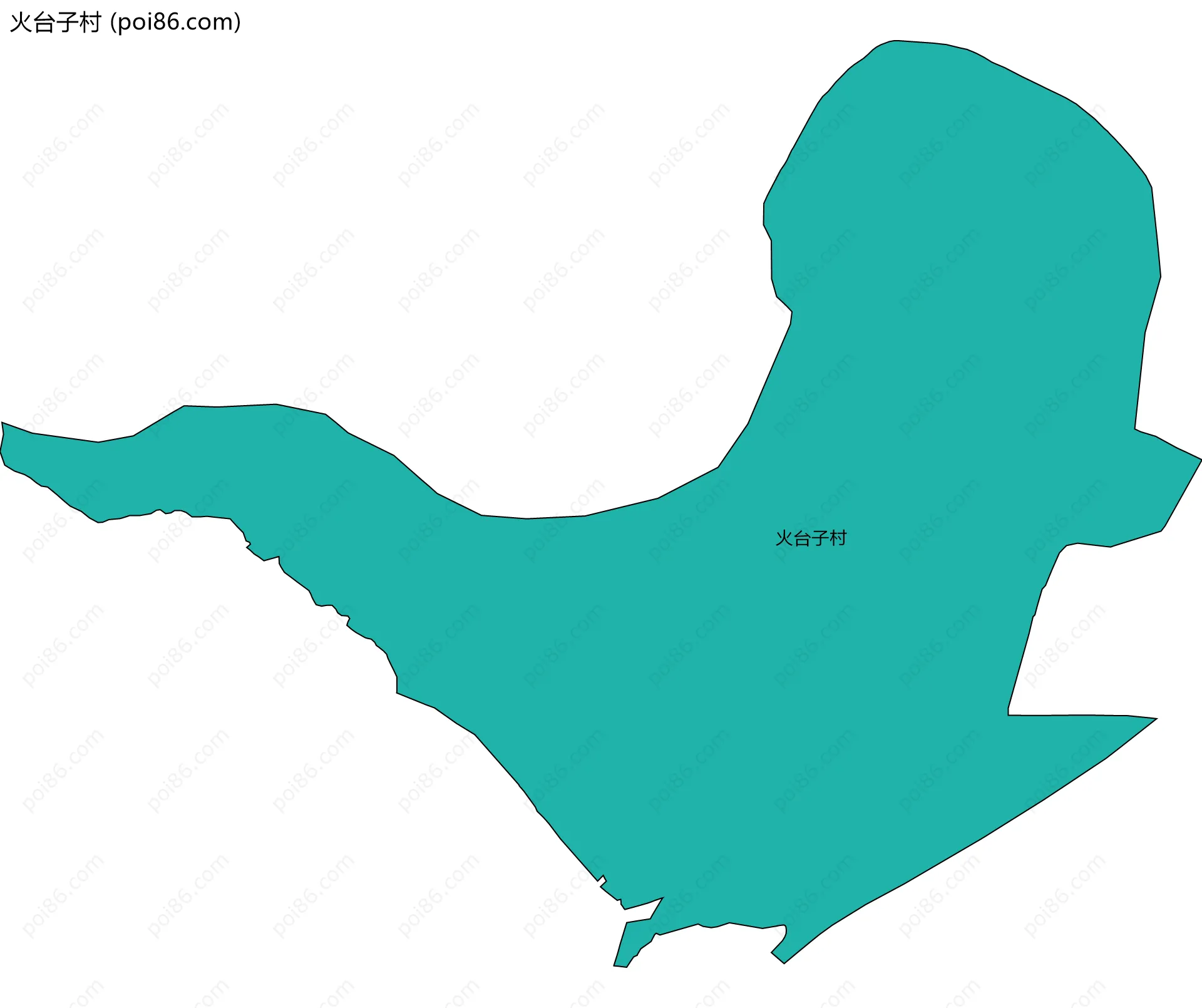 火台子村边界地图