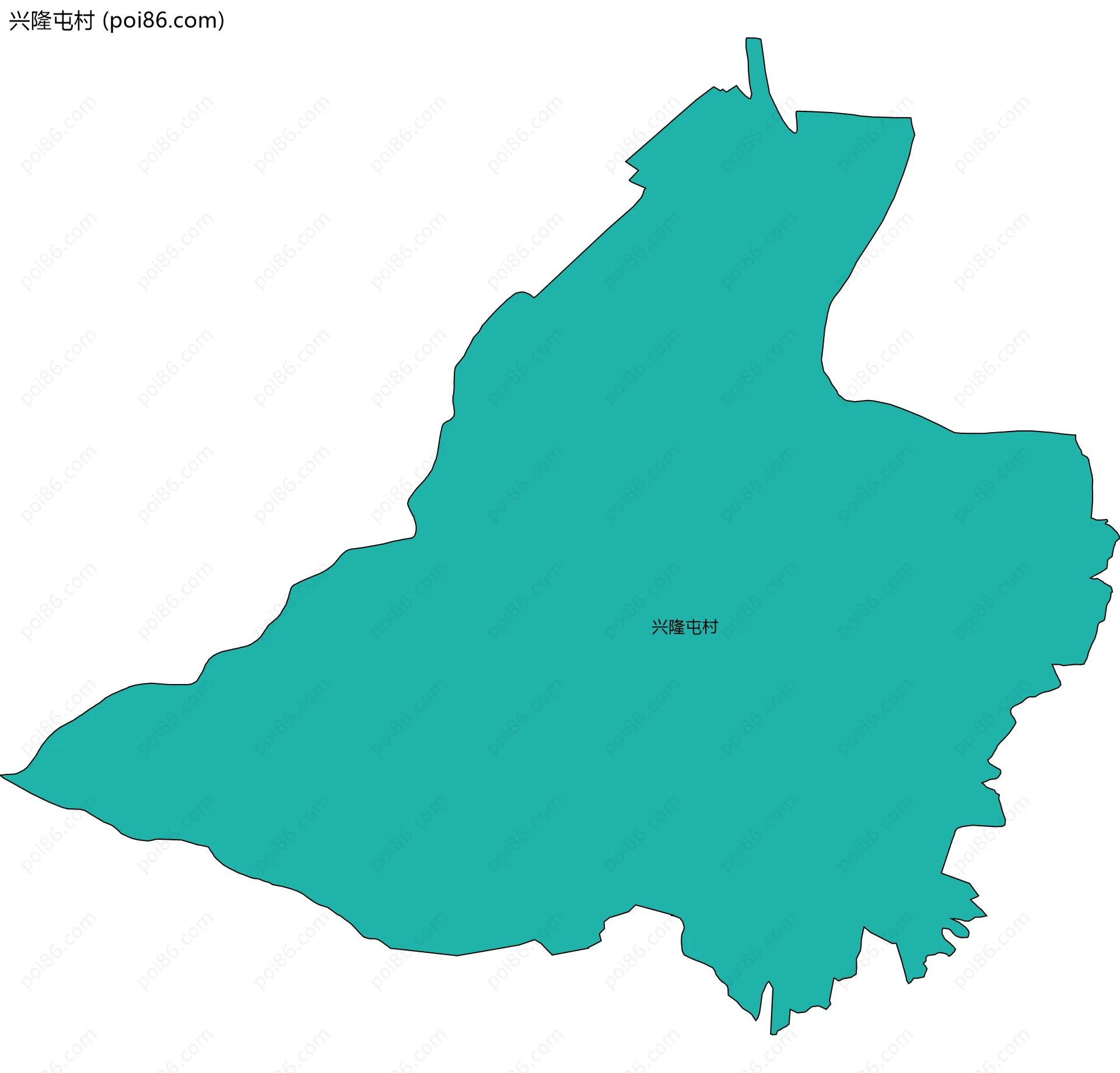 兴隆屯村边界地图