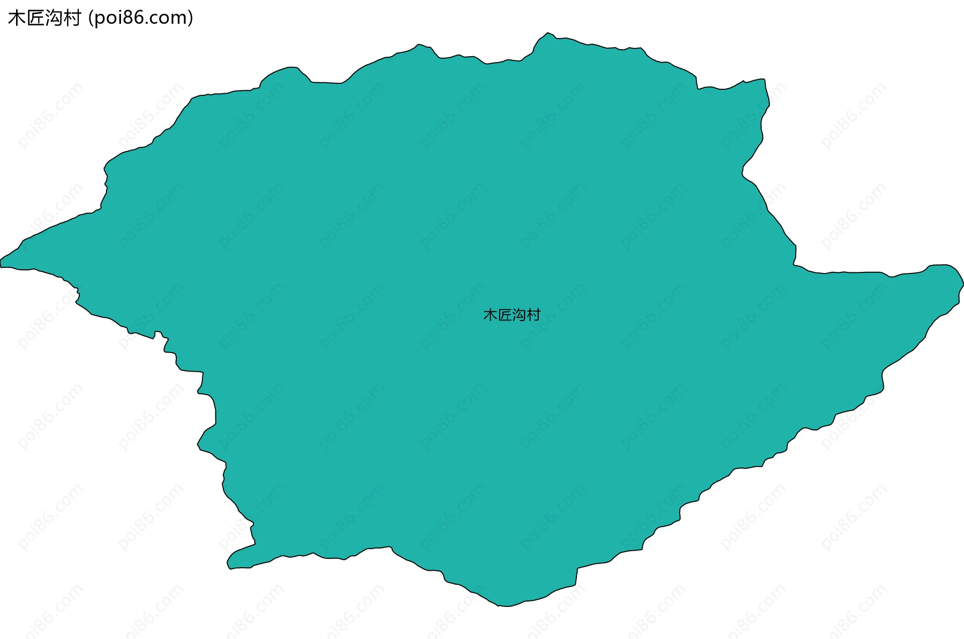 木匠沟村边界地图