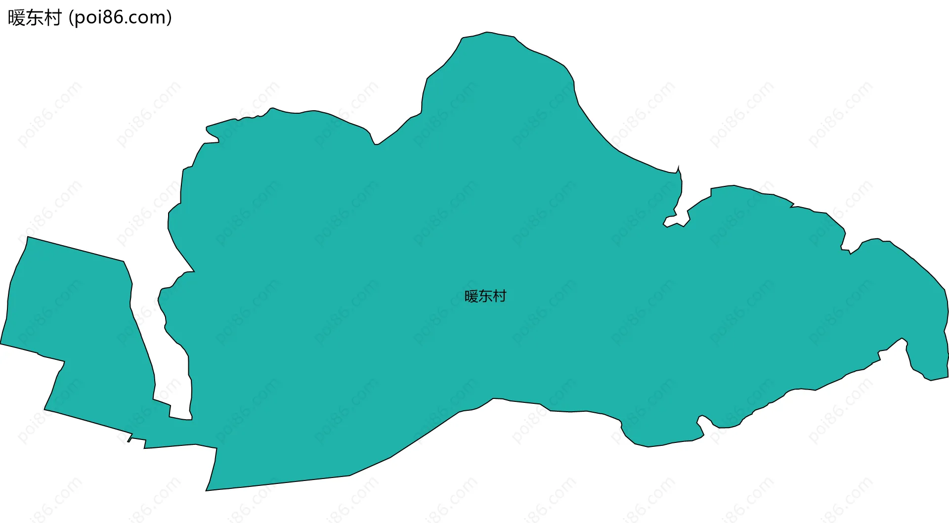 暖东村边界地图