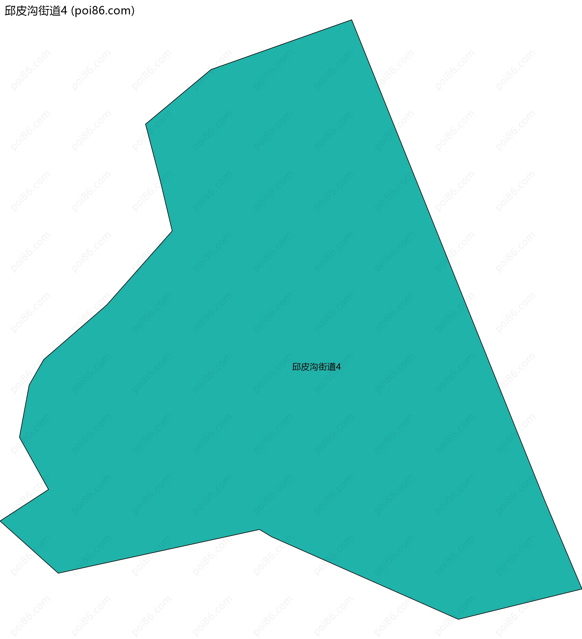 邱皮沟街道4边界地图