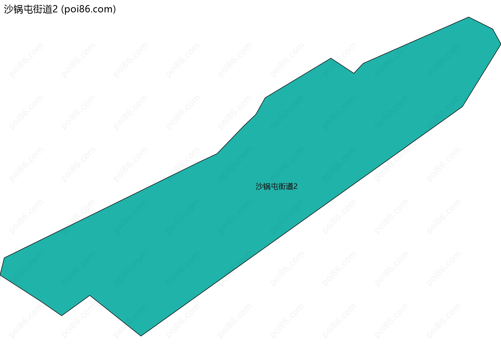 沙锅屯街道2边界地图