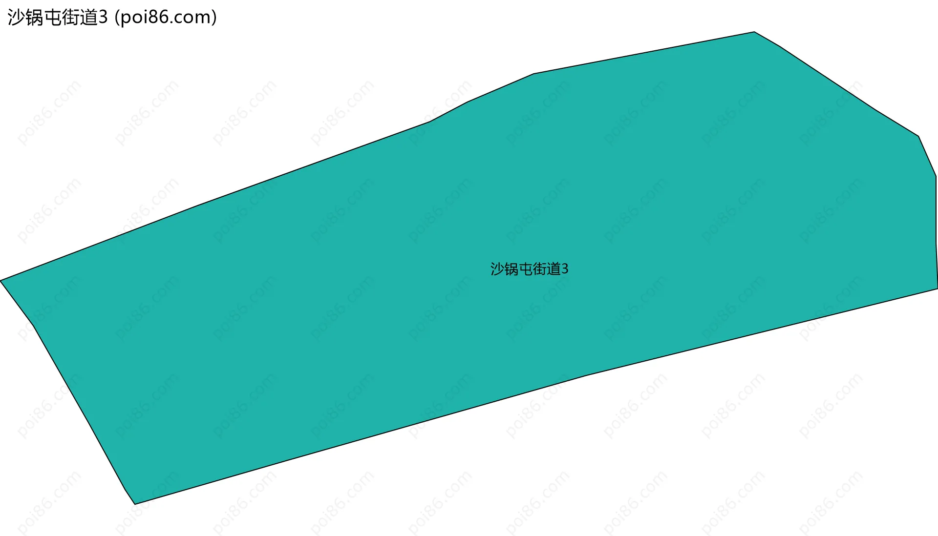 沙锅屯街道3边界地图