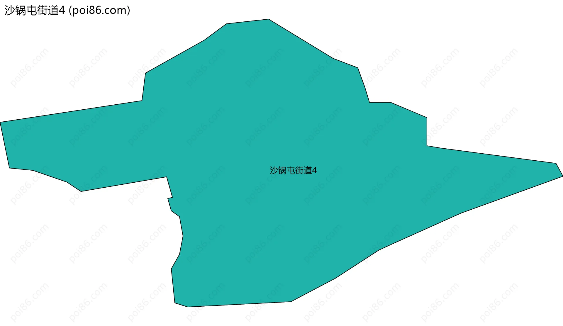 沙锅屯街道4边界地图