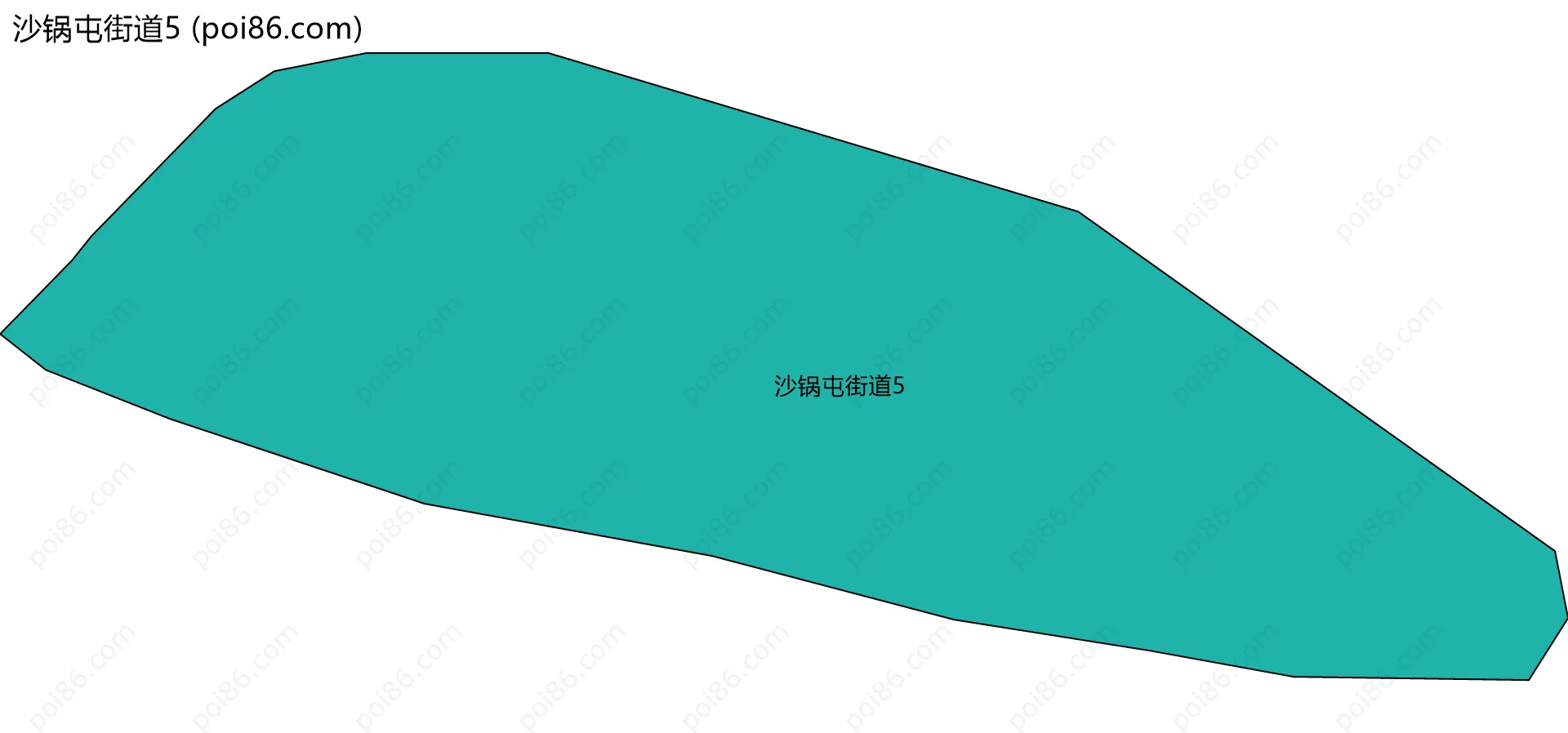沙锅屯街道5边界地图