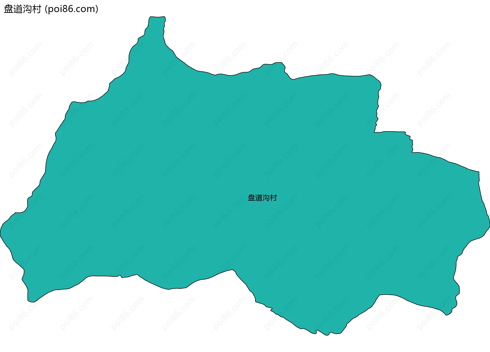 盘道沟村边界地图