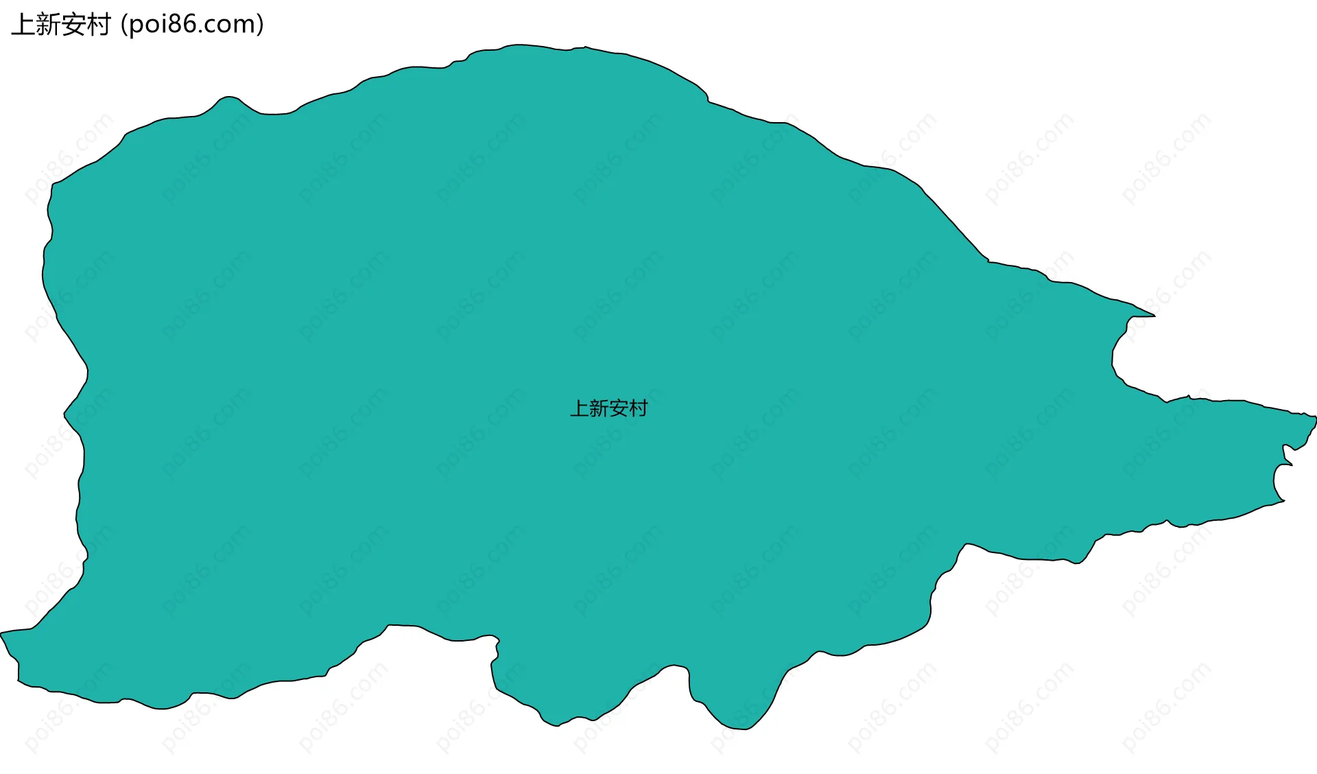 上新安村边界地图