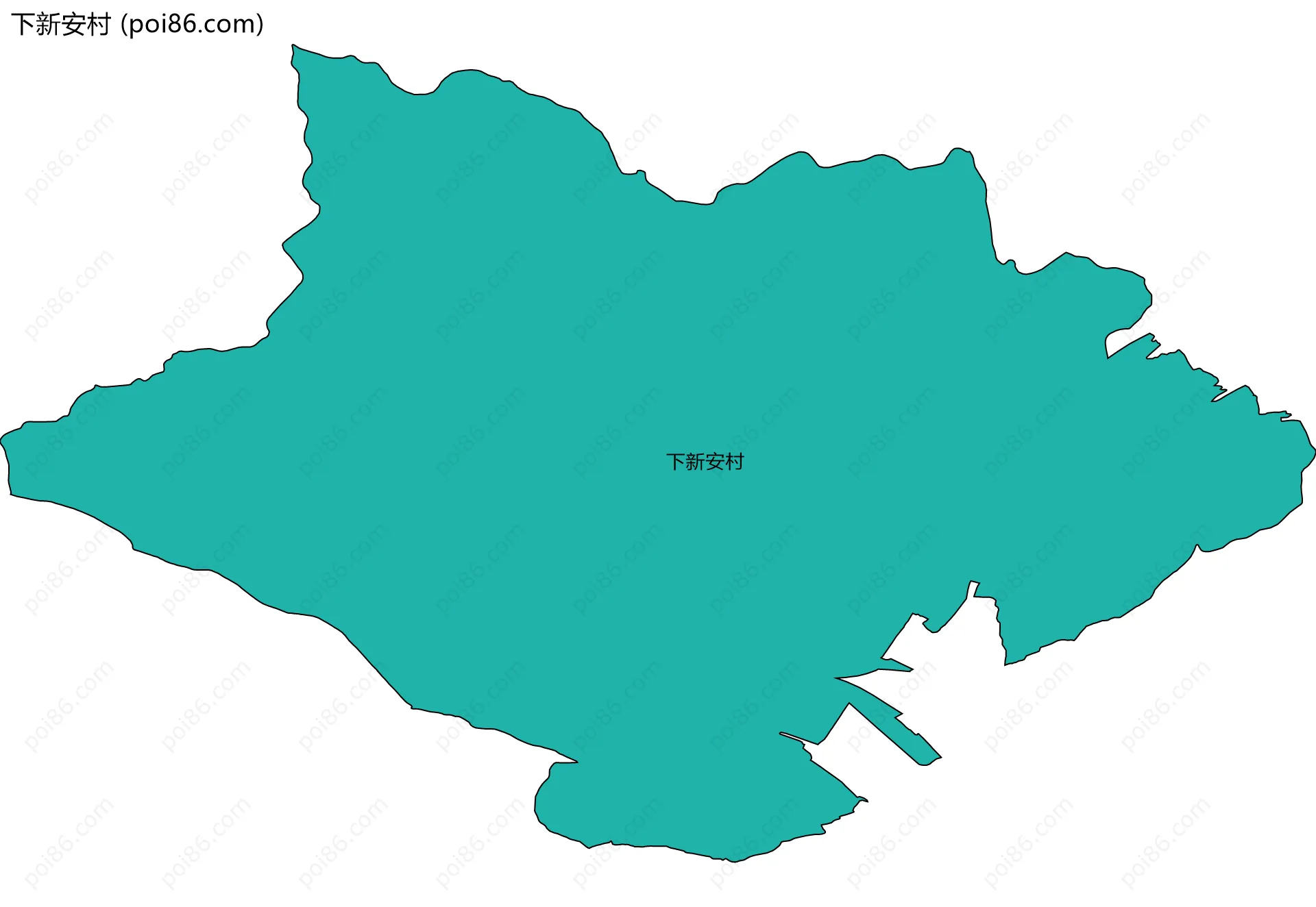 下新安村边界地图
