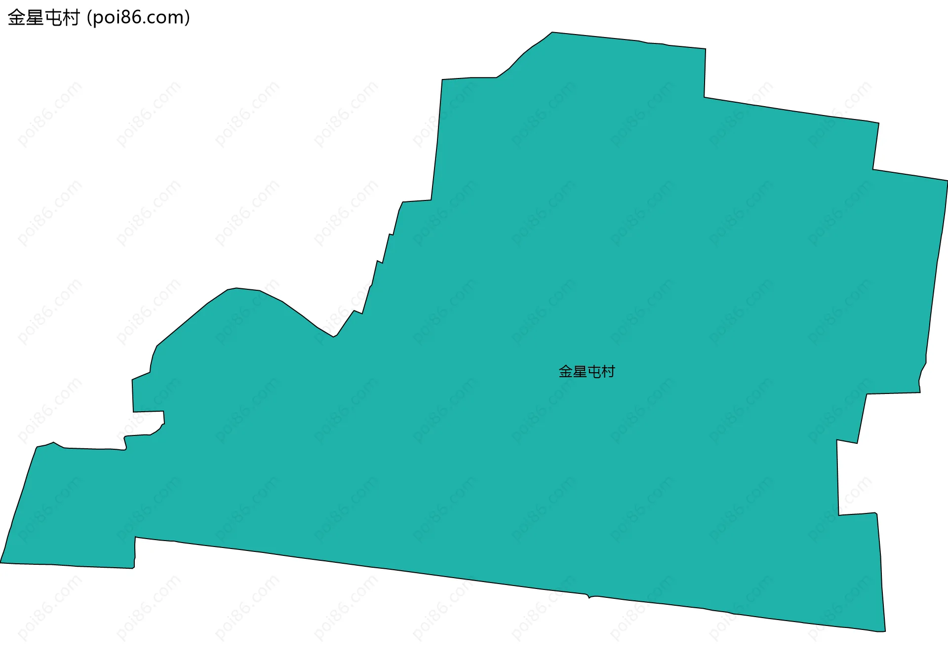 金星屯村边界地图