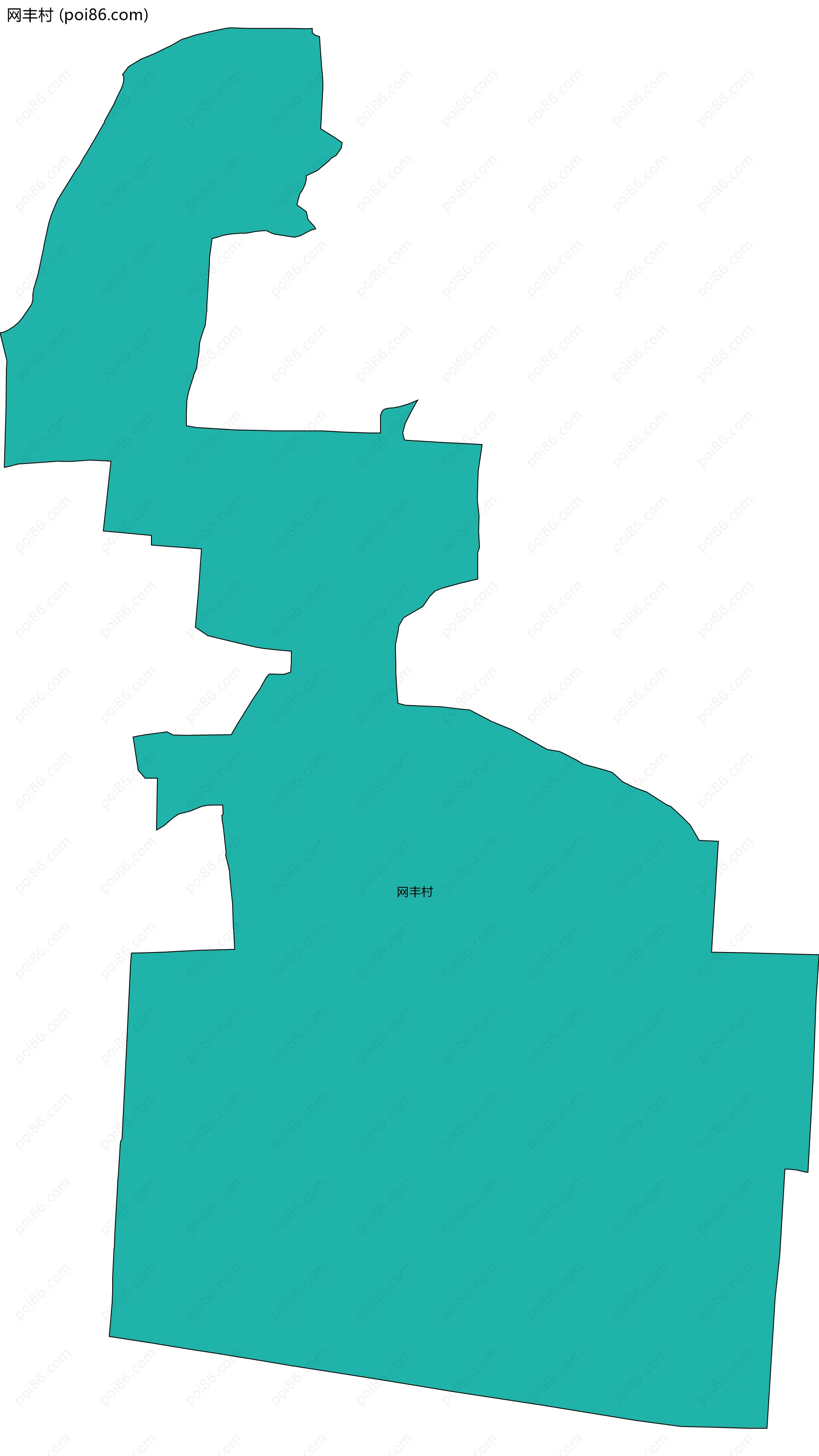 网丰村边界地图