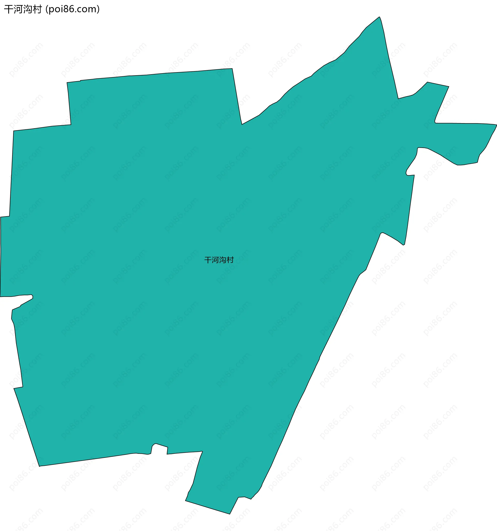 干河沟村边界地图