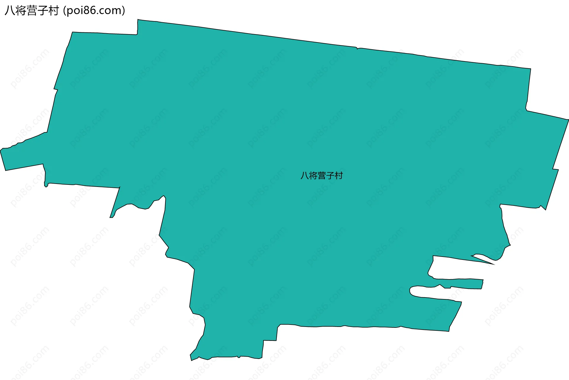 八将营子村边界地图