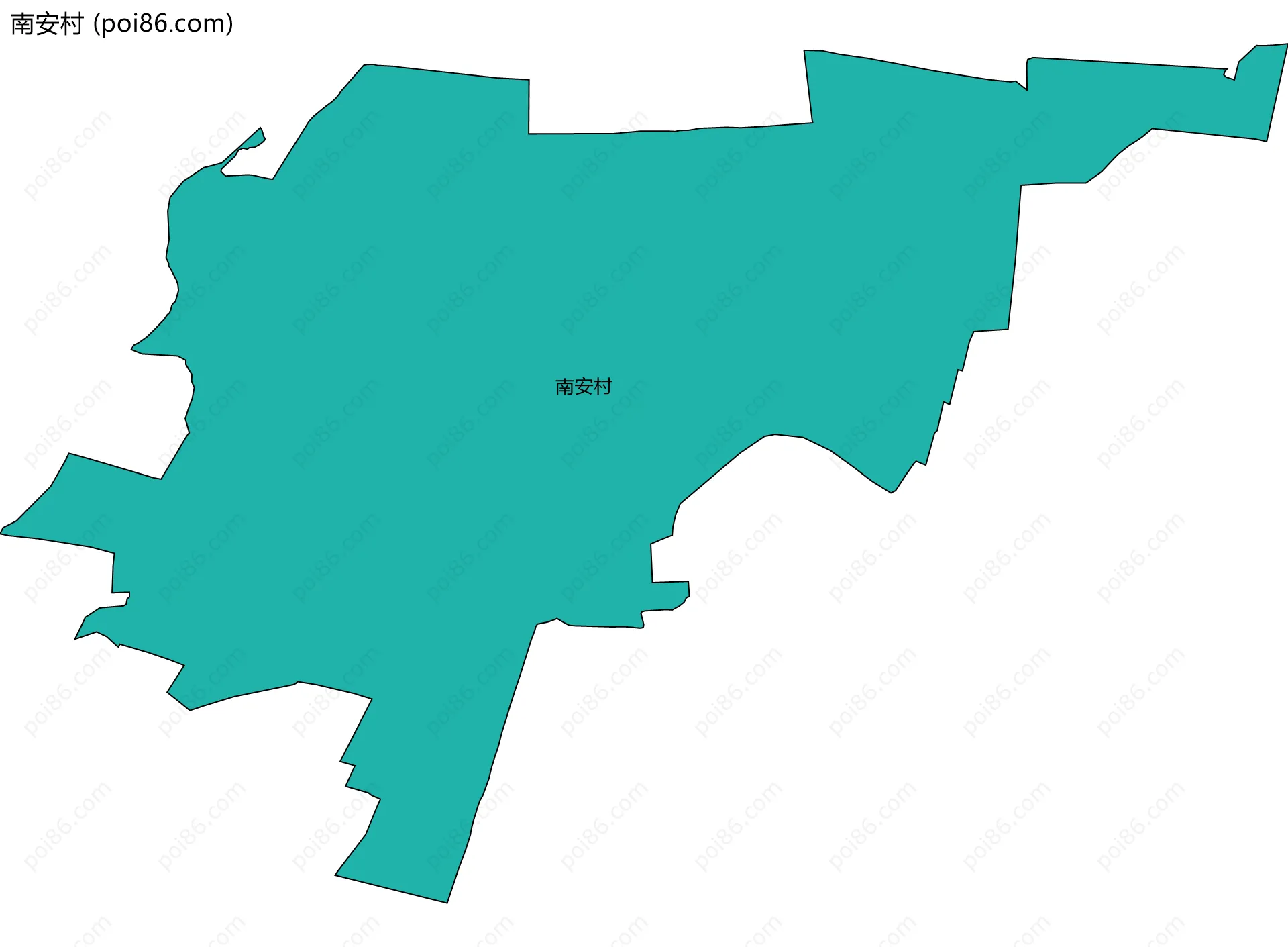 南安村边界地图