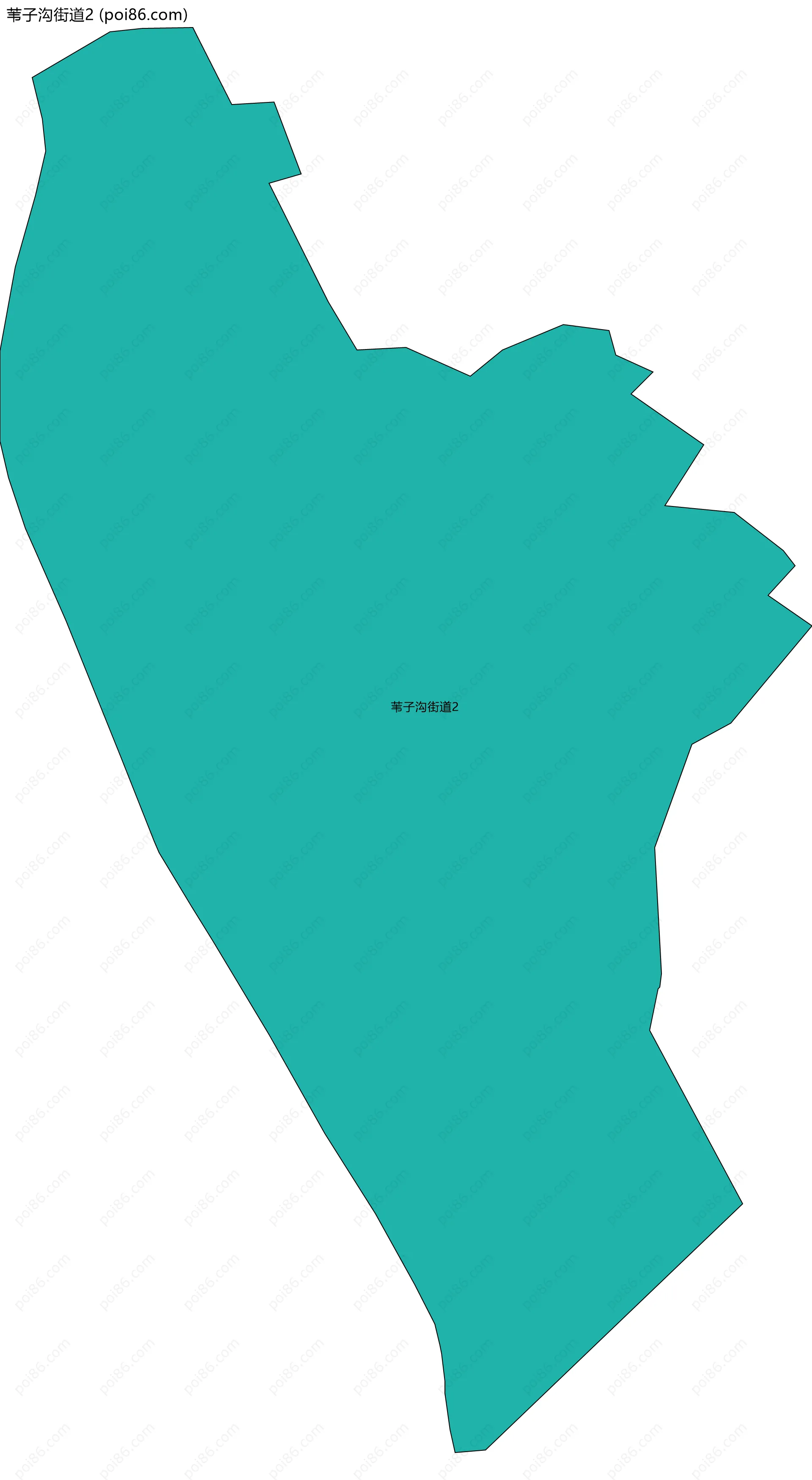 苇子沟街道2边界地图