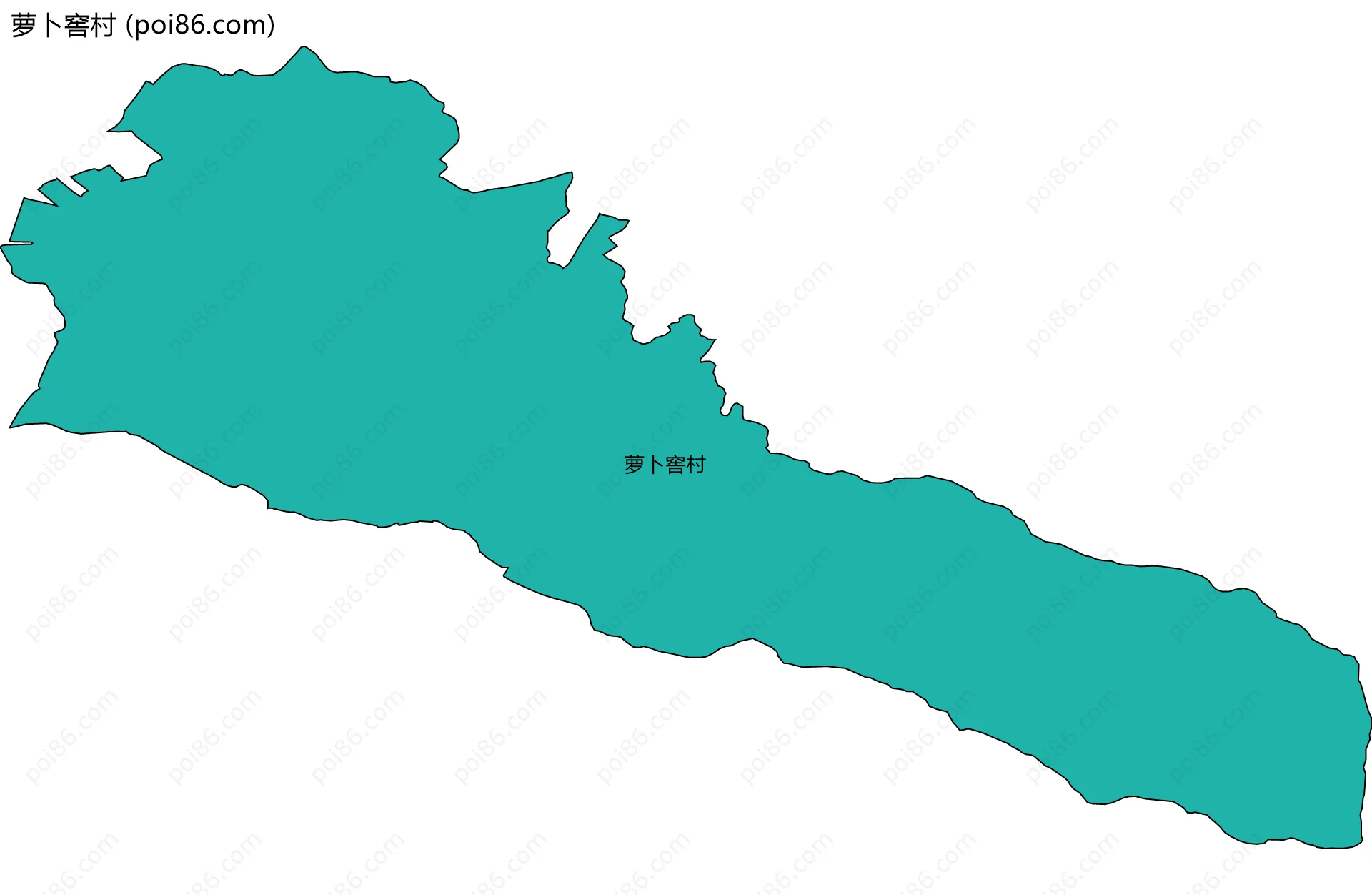 萝卜窖村边界地图