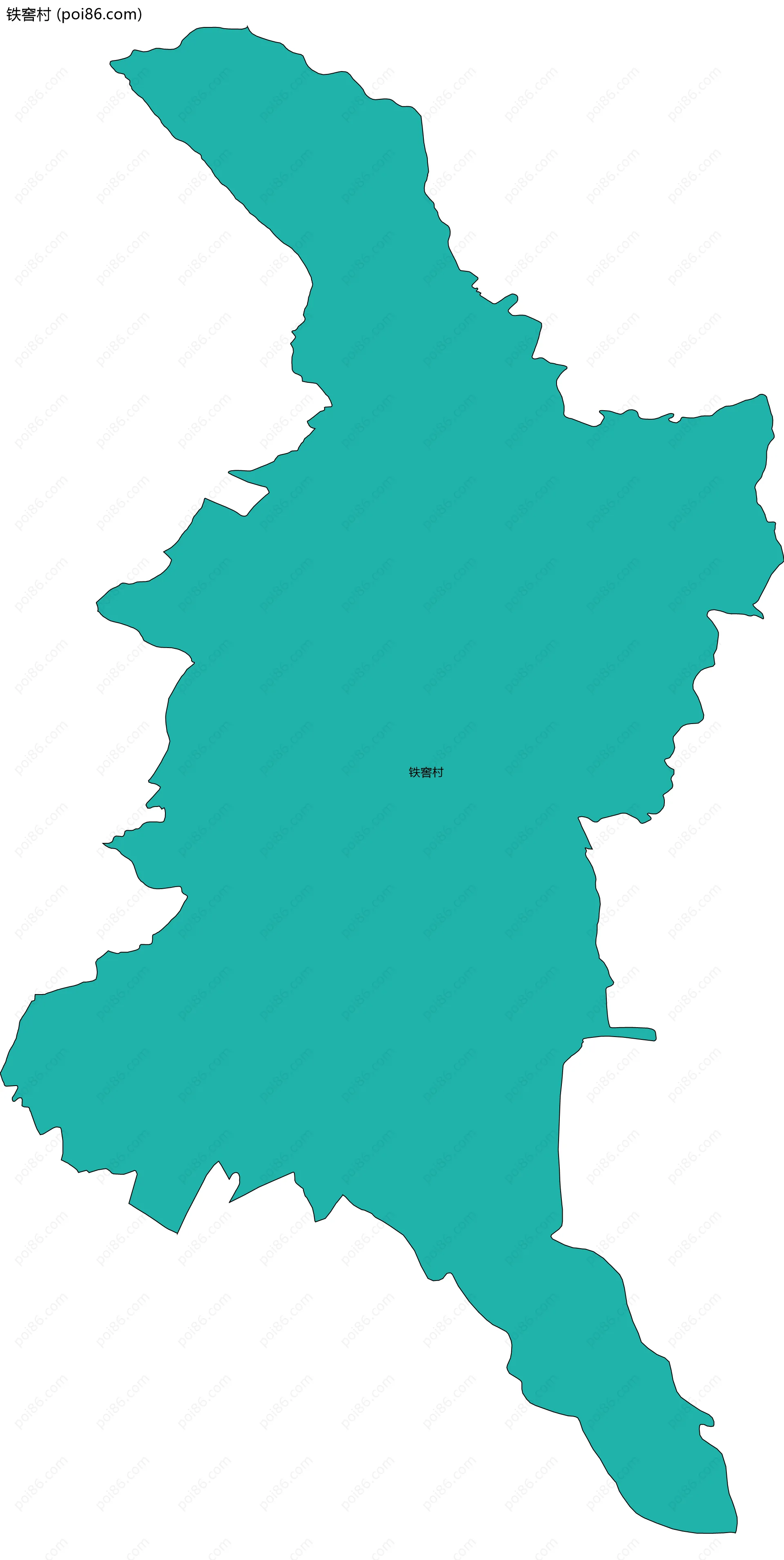 铁窖村边界地图