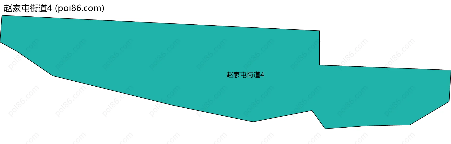 赵家屯街道4边界地图