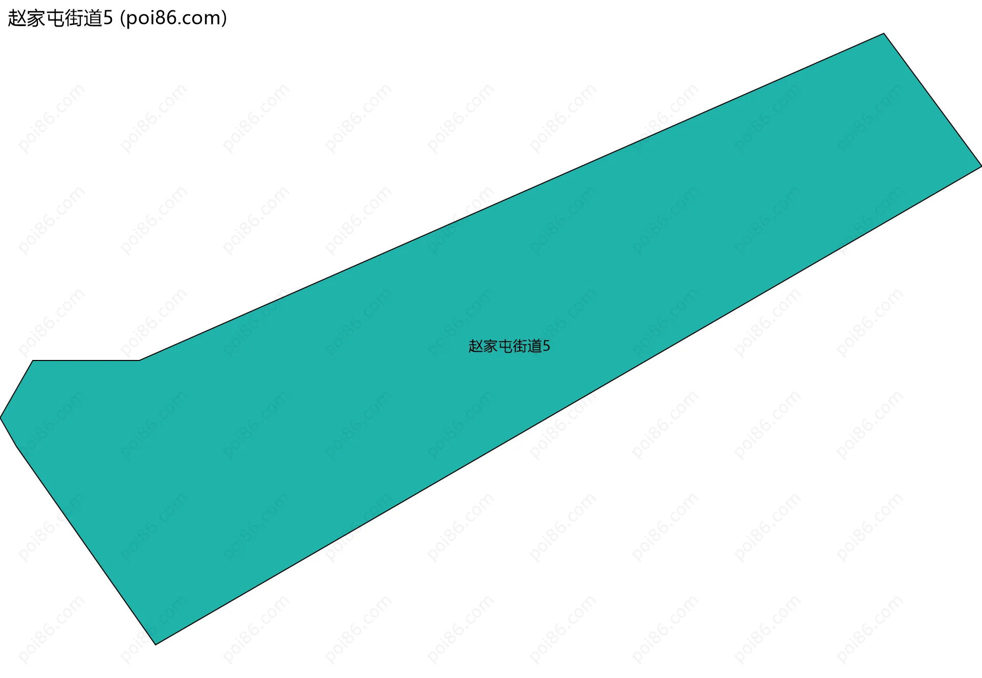 赵家屯街道5边界地图