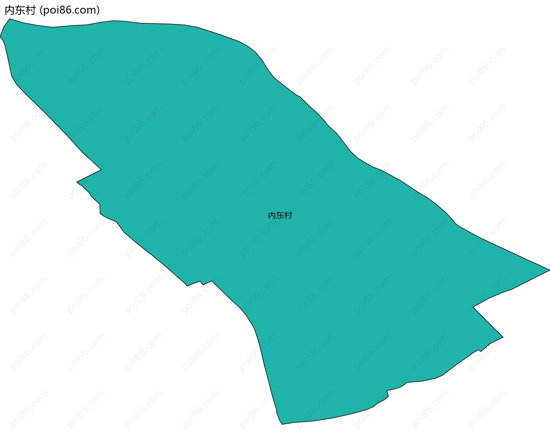 内东村边界地图