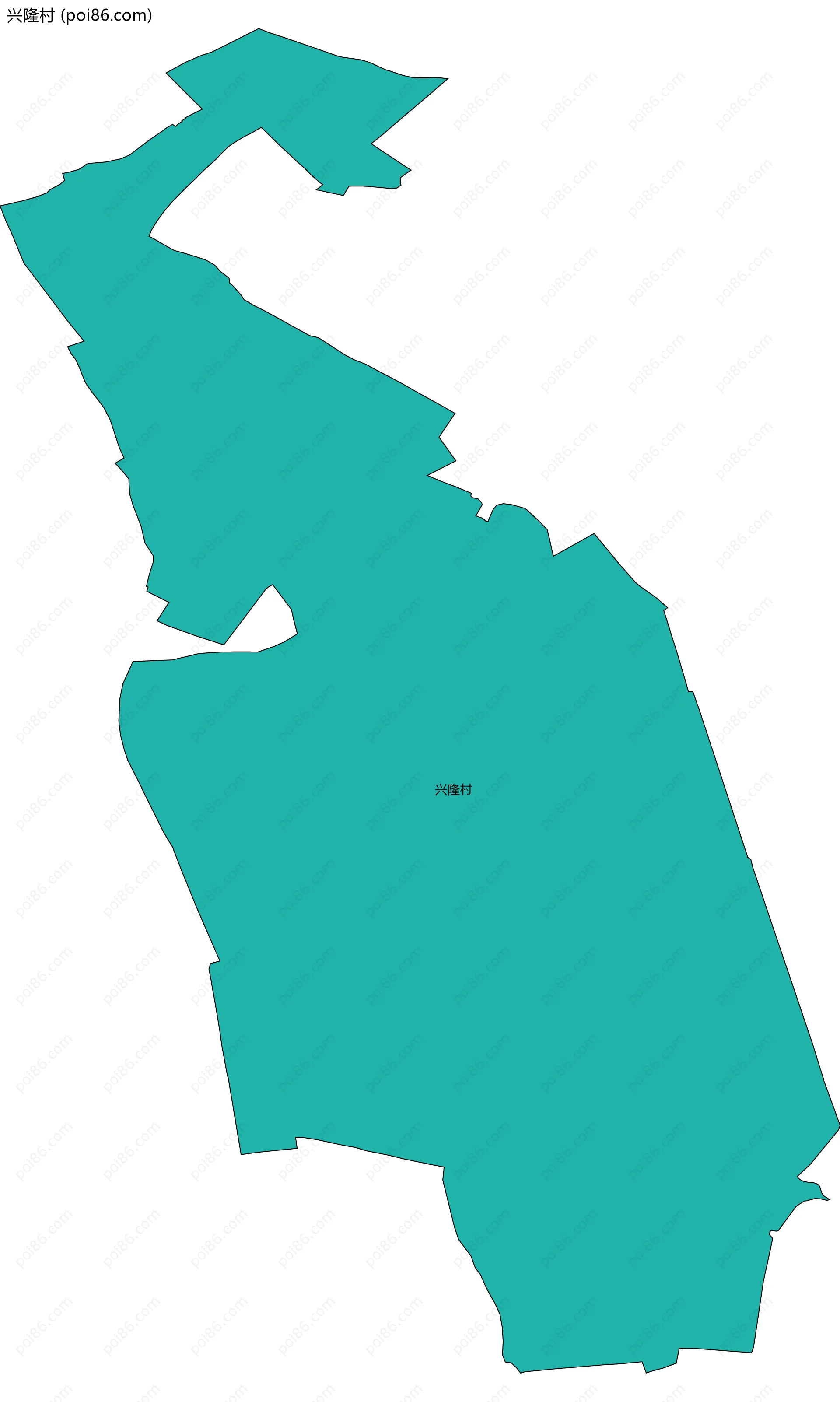 兴隆村边界地图