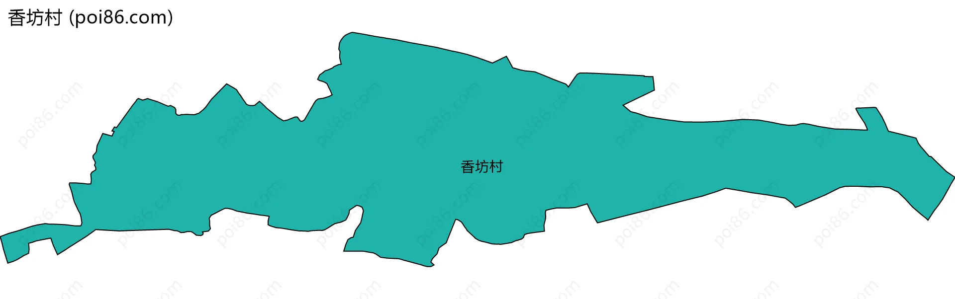 香坊村边界地图