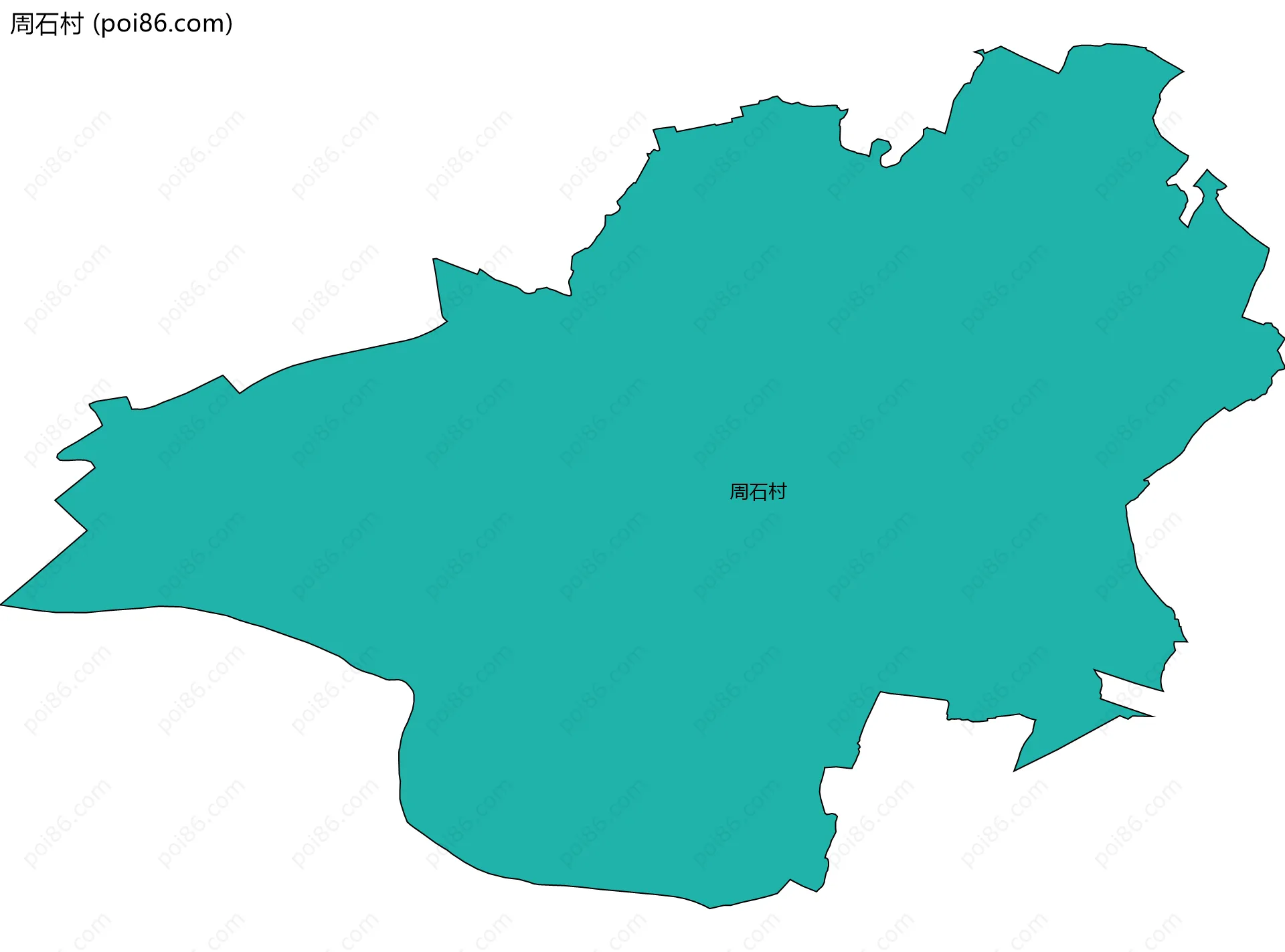 周石村边界地图