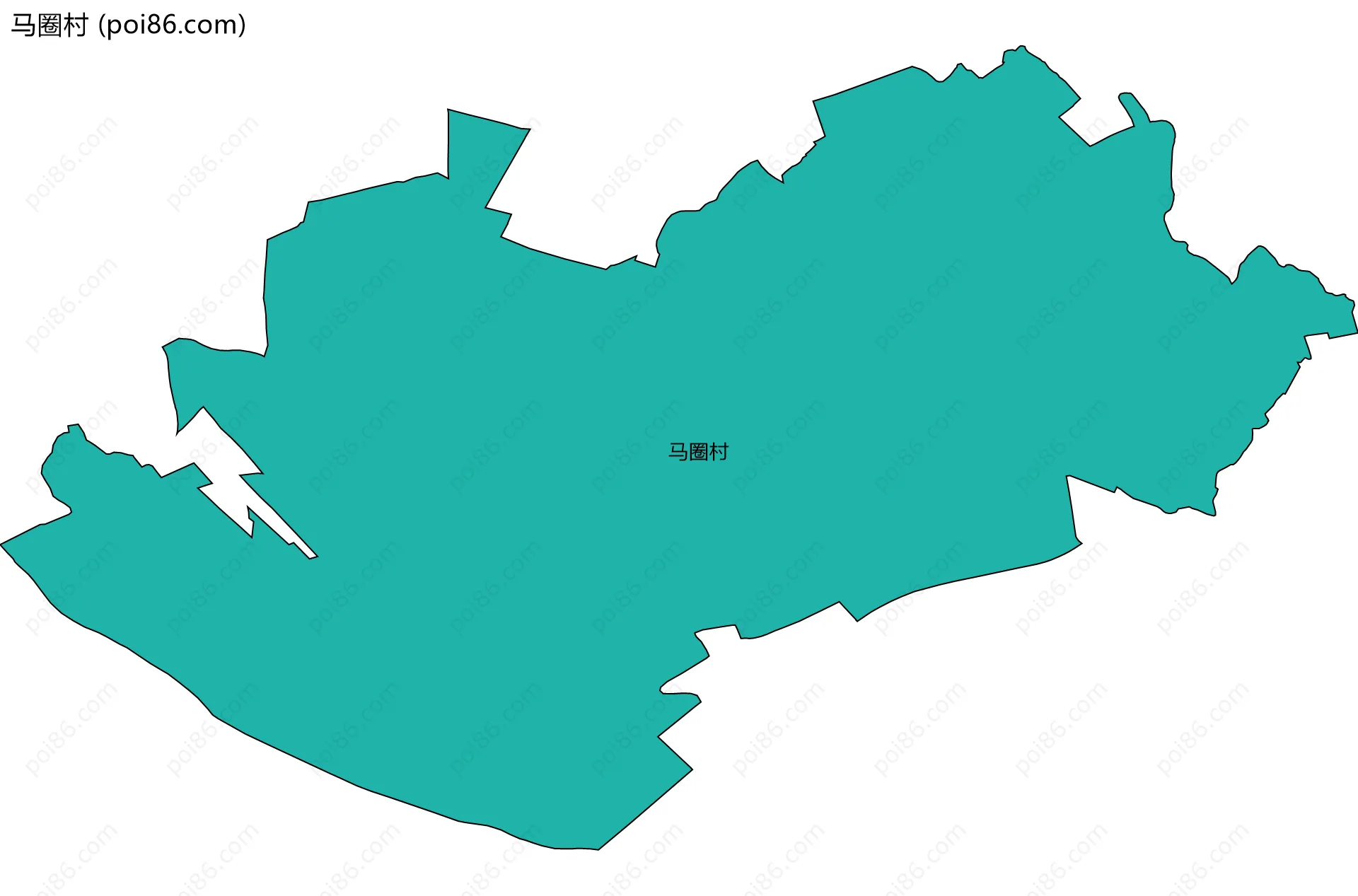 马圈村边界地图