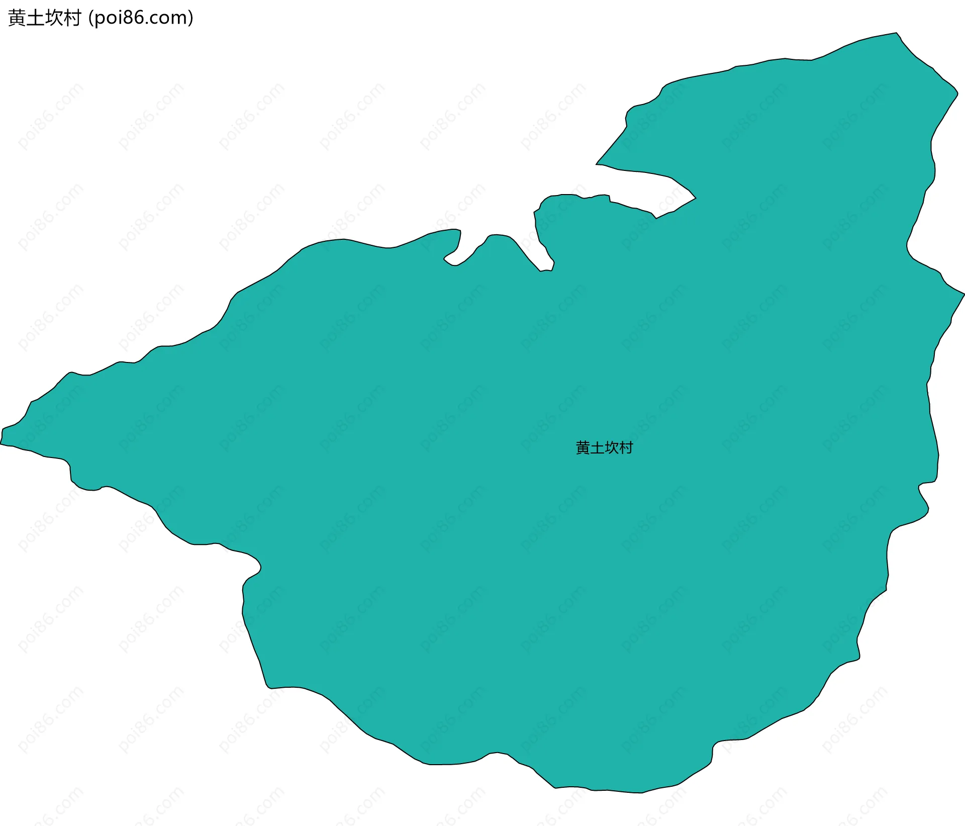 黄土坎村边界地图