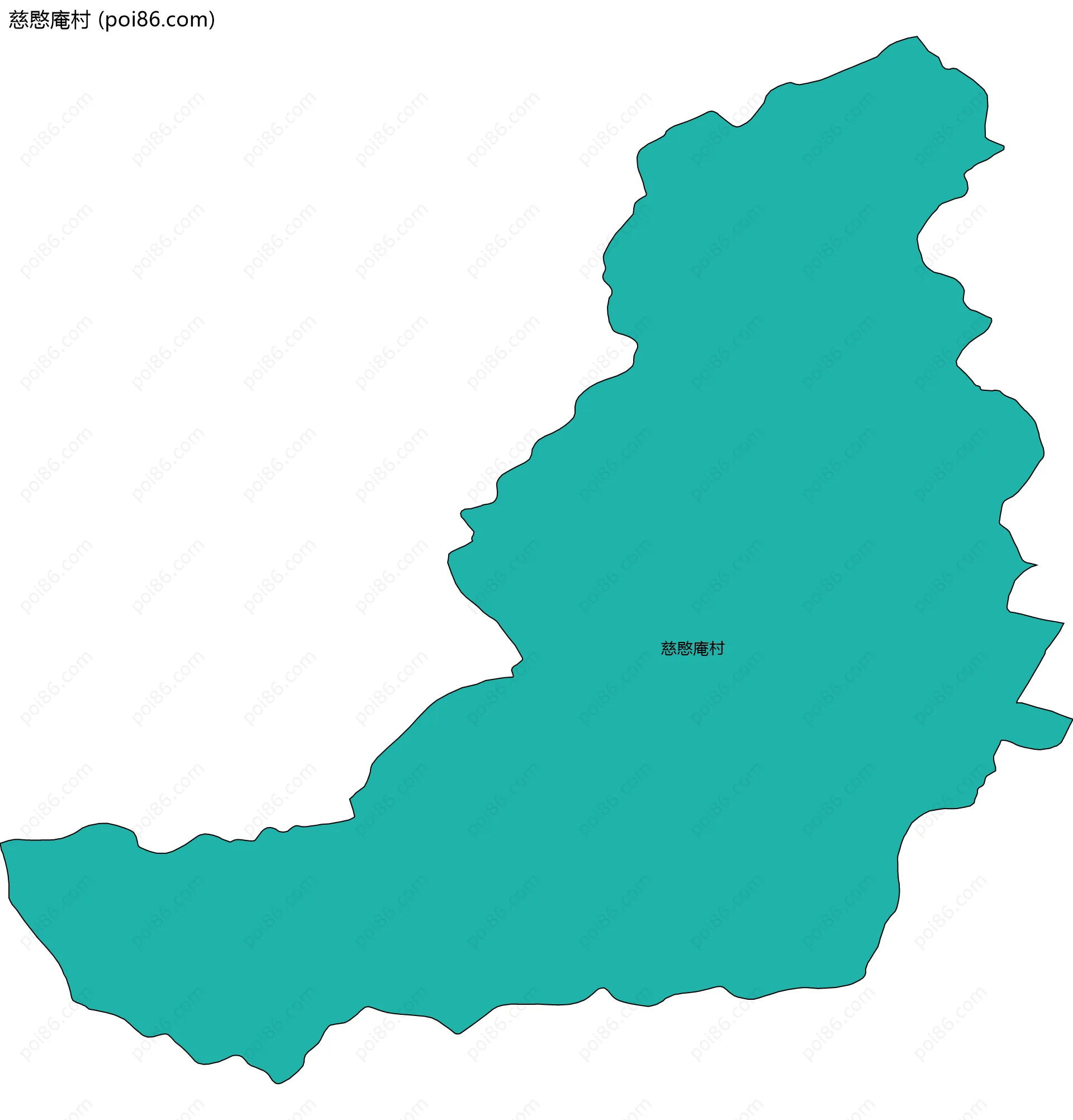 慈愍庵村边界地图
