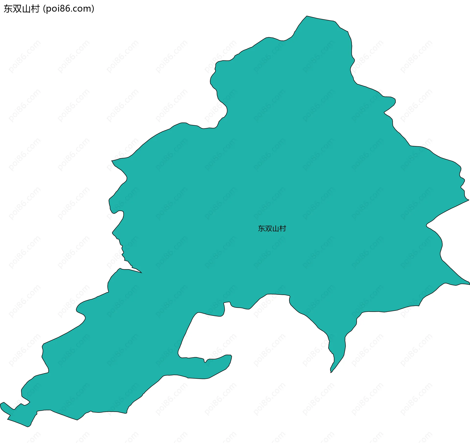 东双山村边界地图