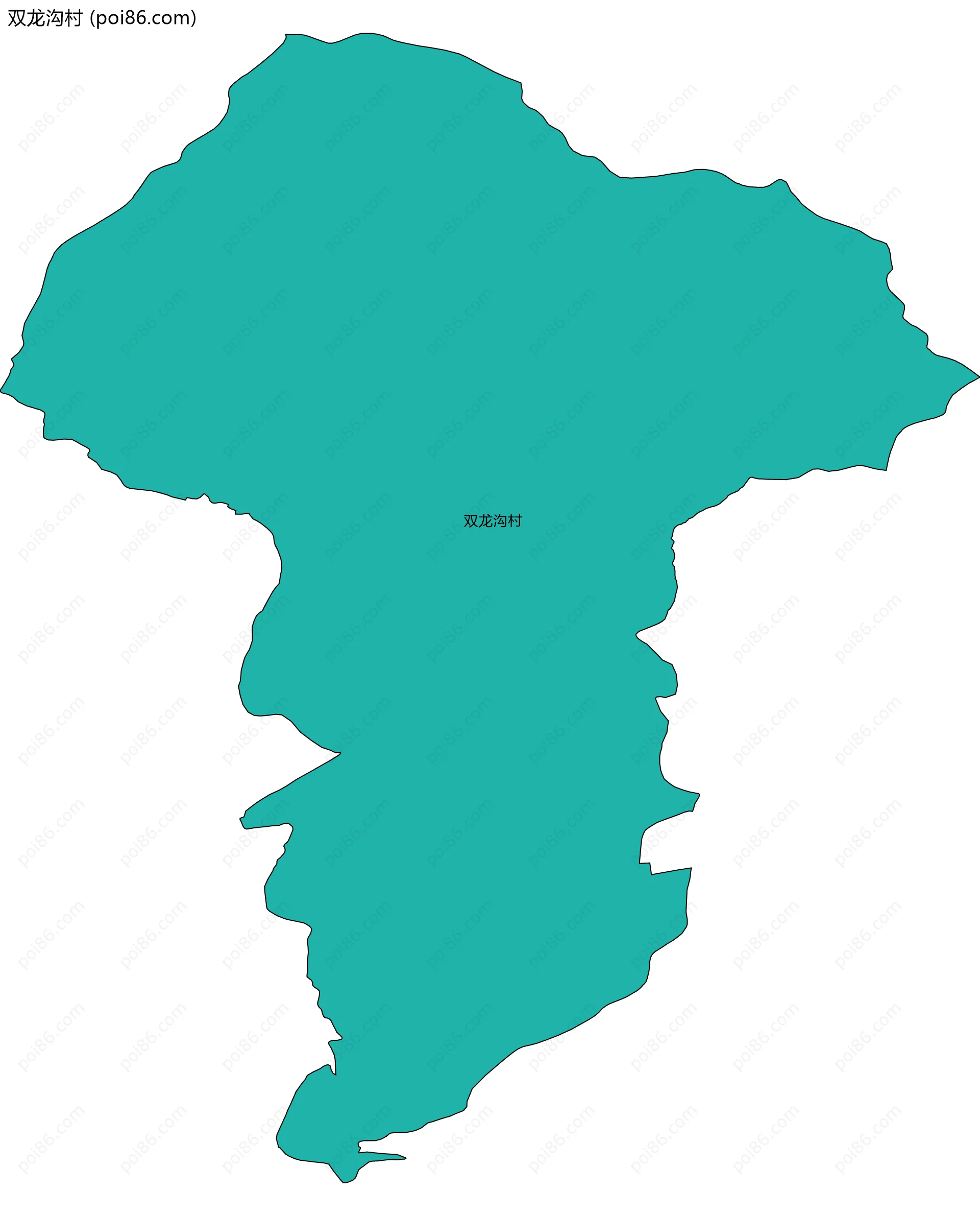 双龙沟村边界地图