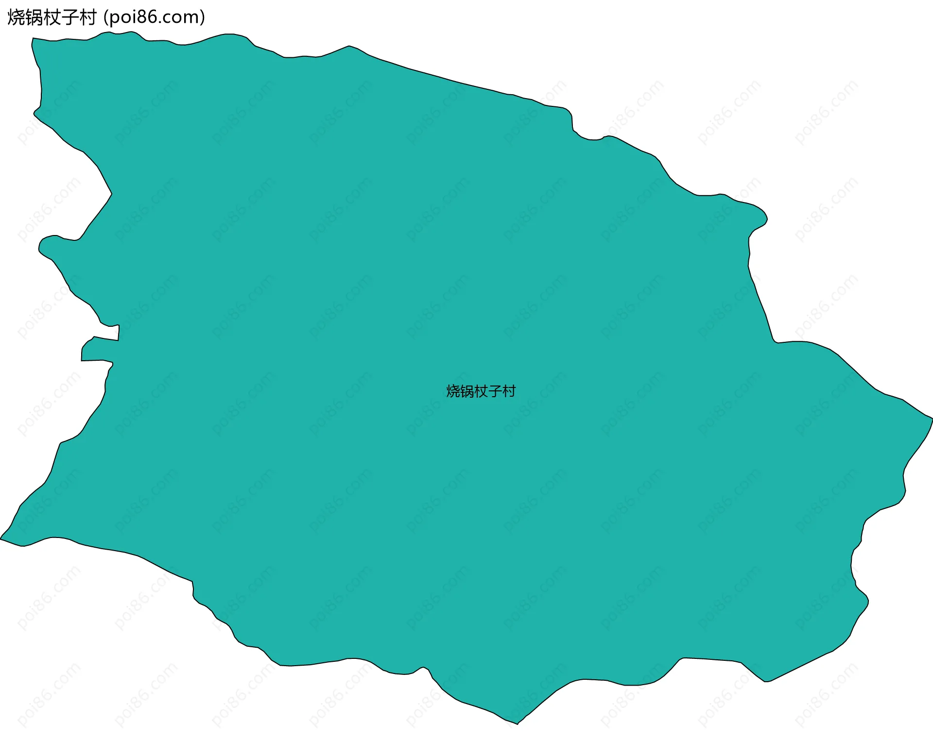 烧锅杖子村边界地图