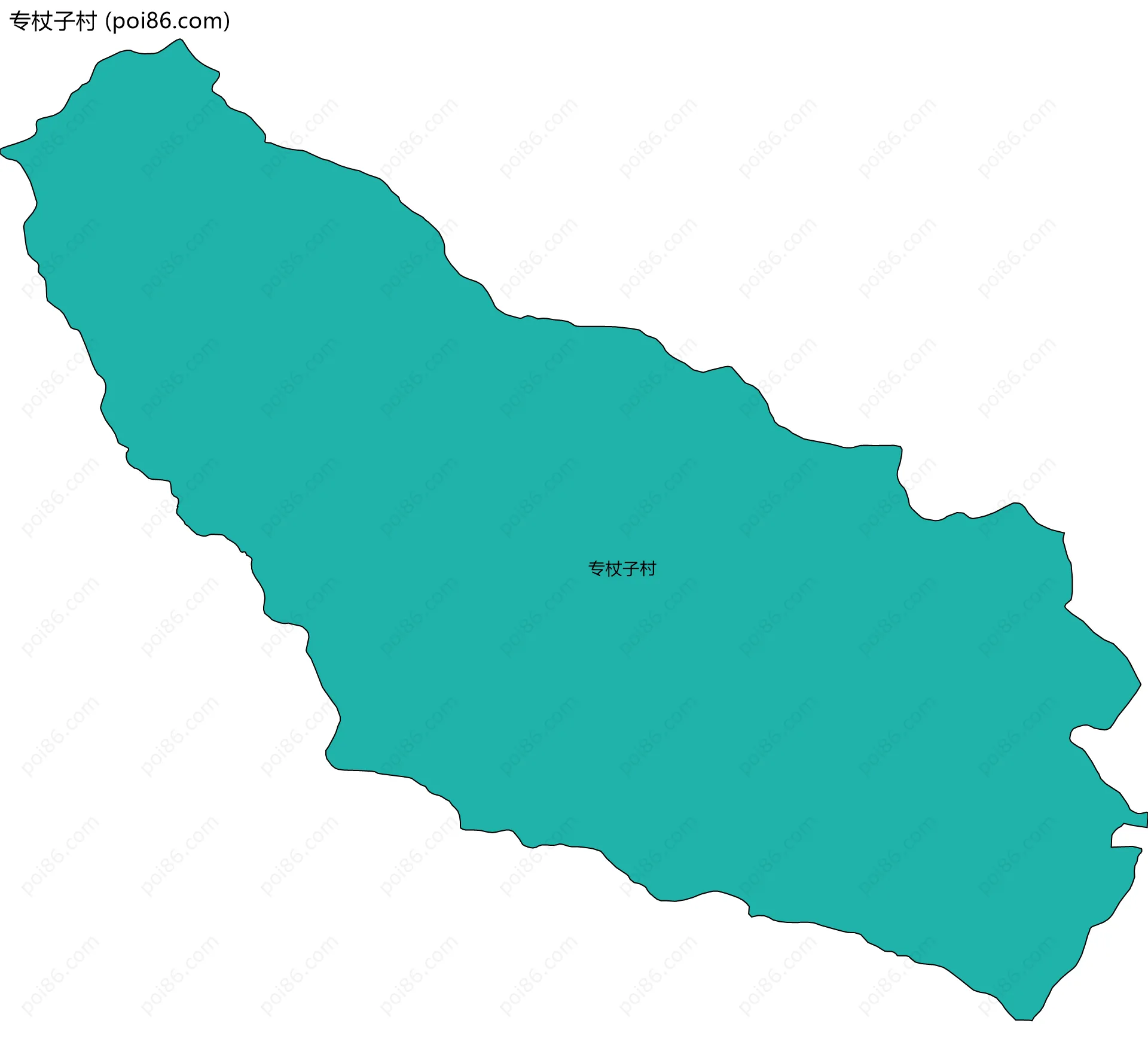 专杖子村边界地图