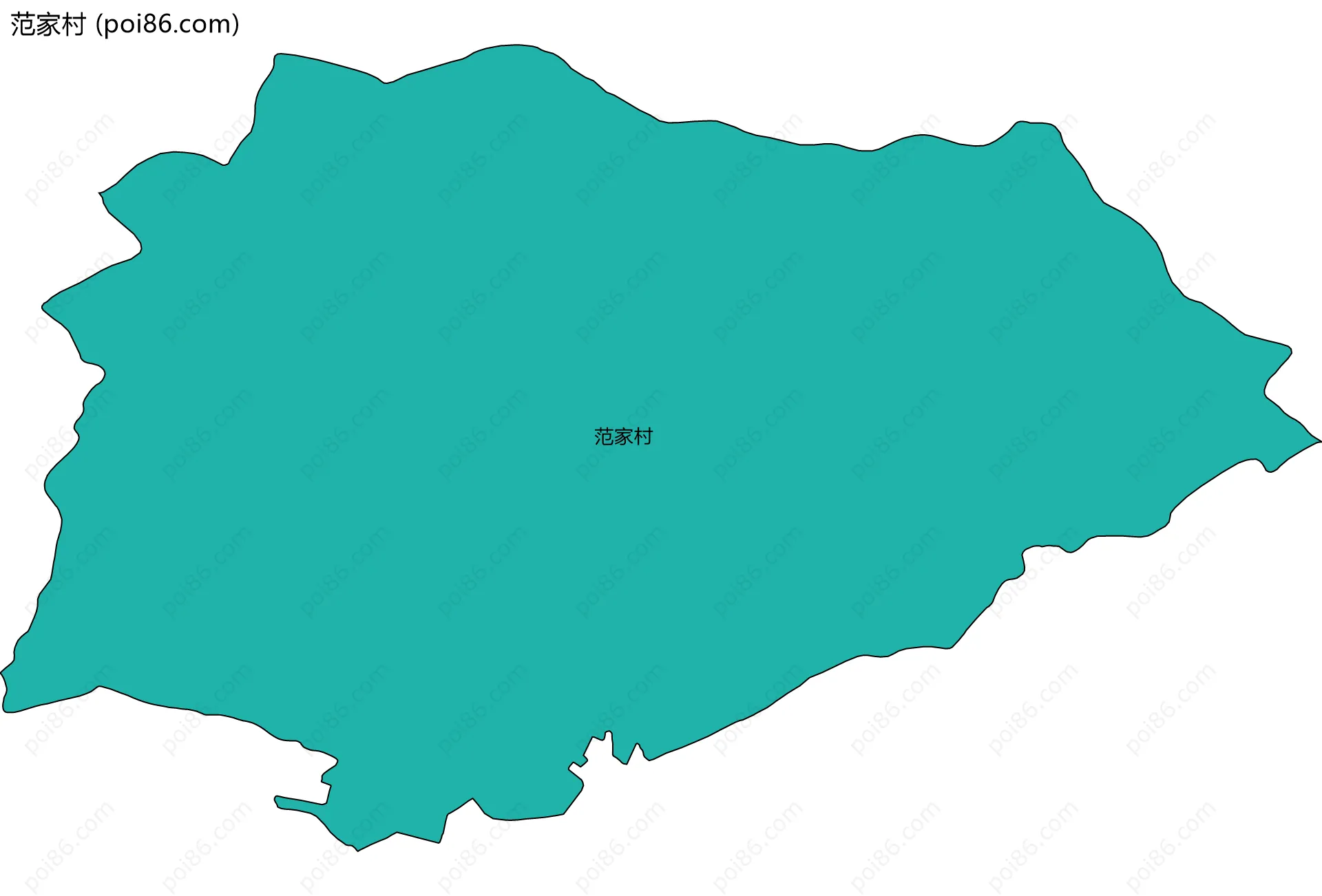 范家村边界地图