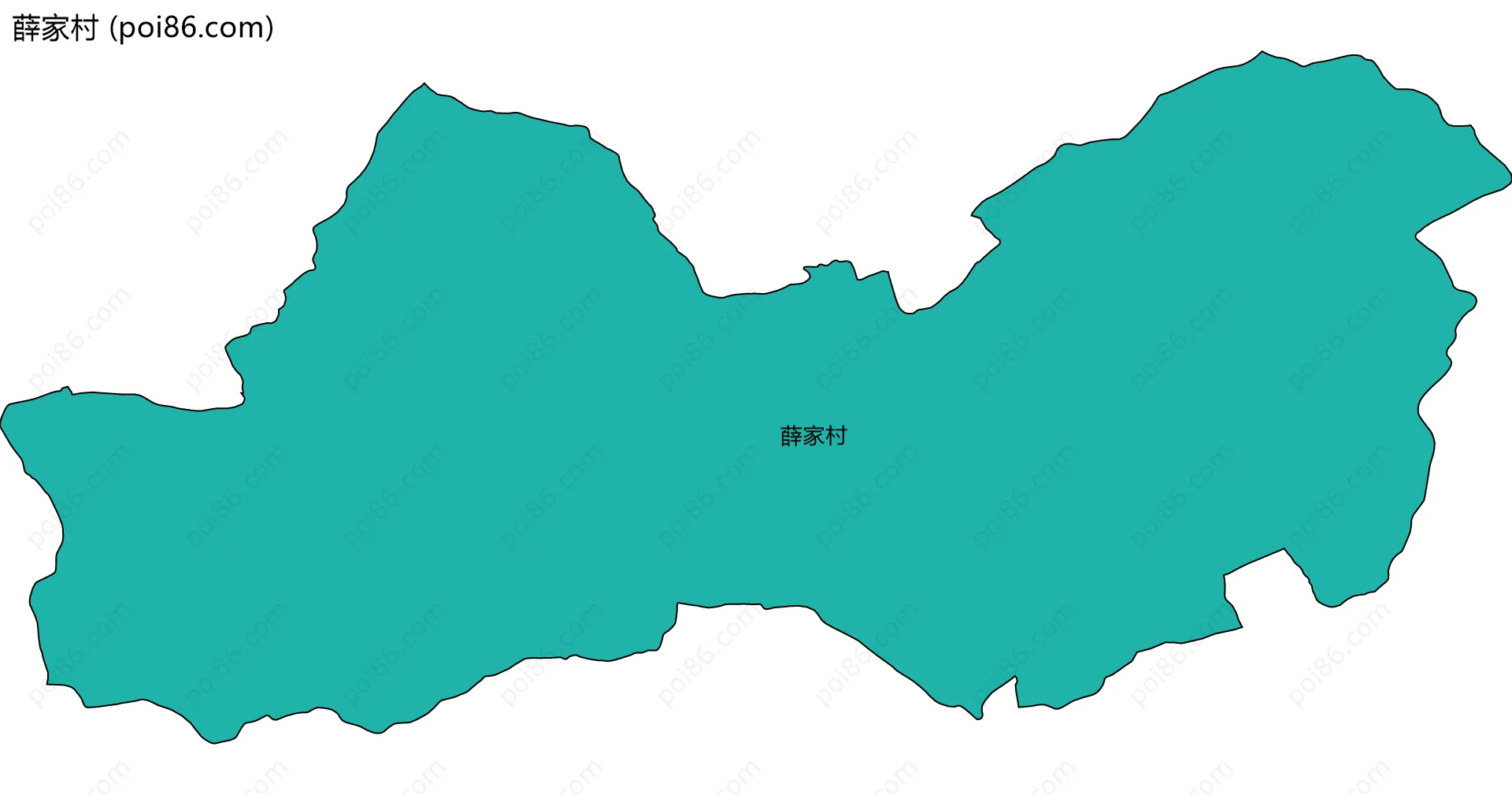 薛家村边界地图