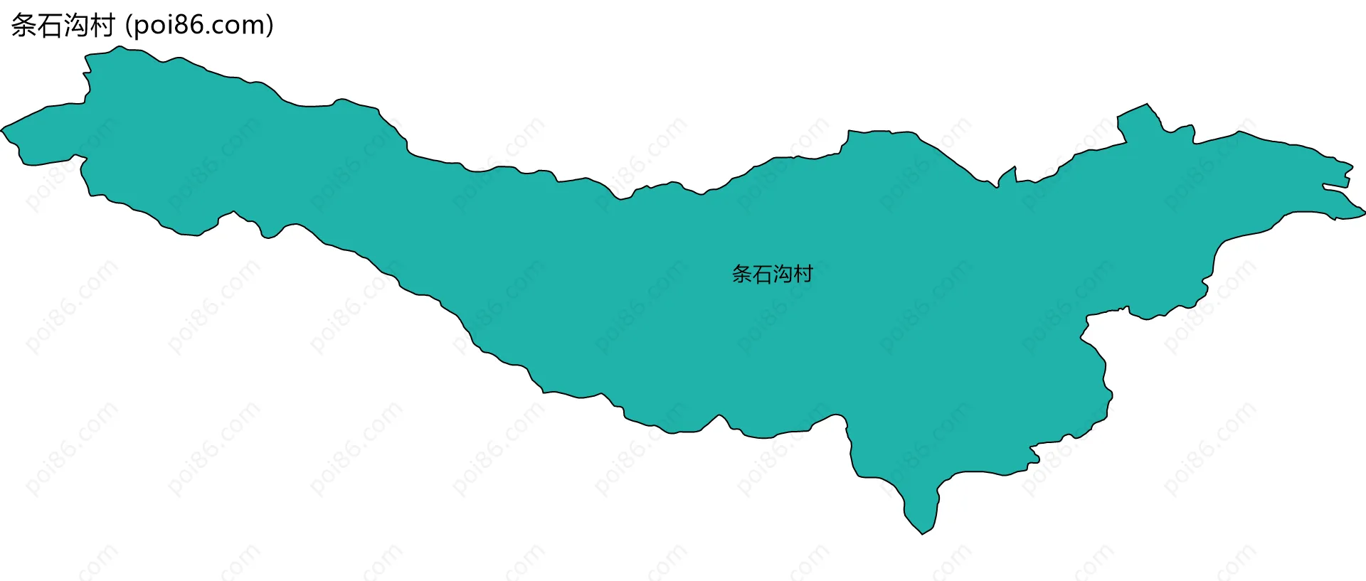 条石沟村边界地图