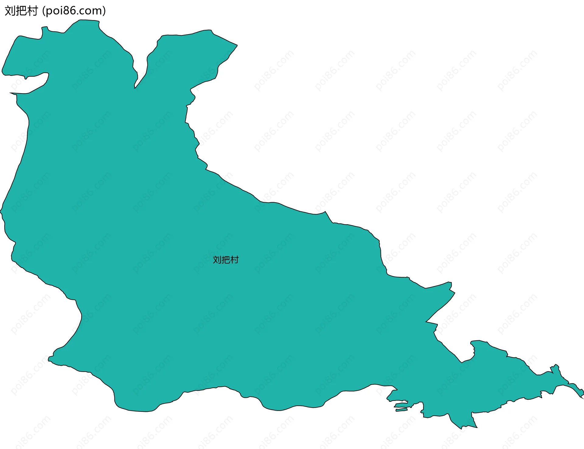刘把村边界地图