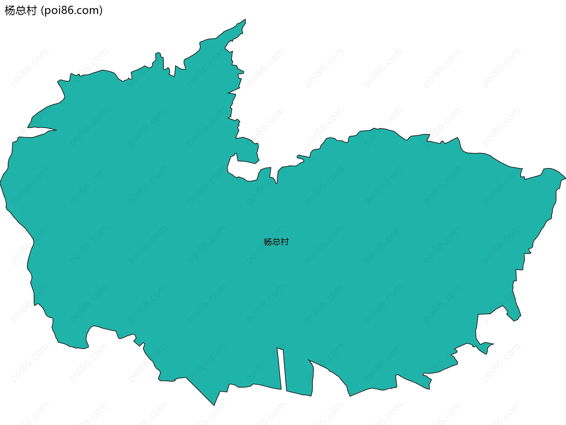 杨总村边界地图