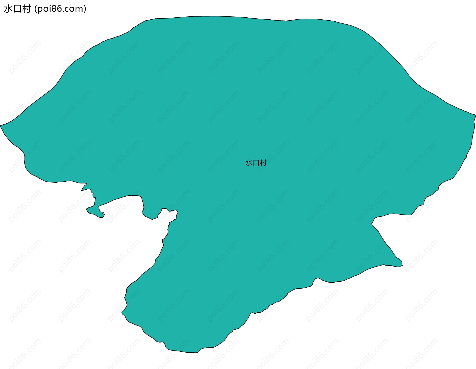 水口村边界地图