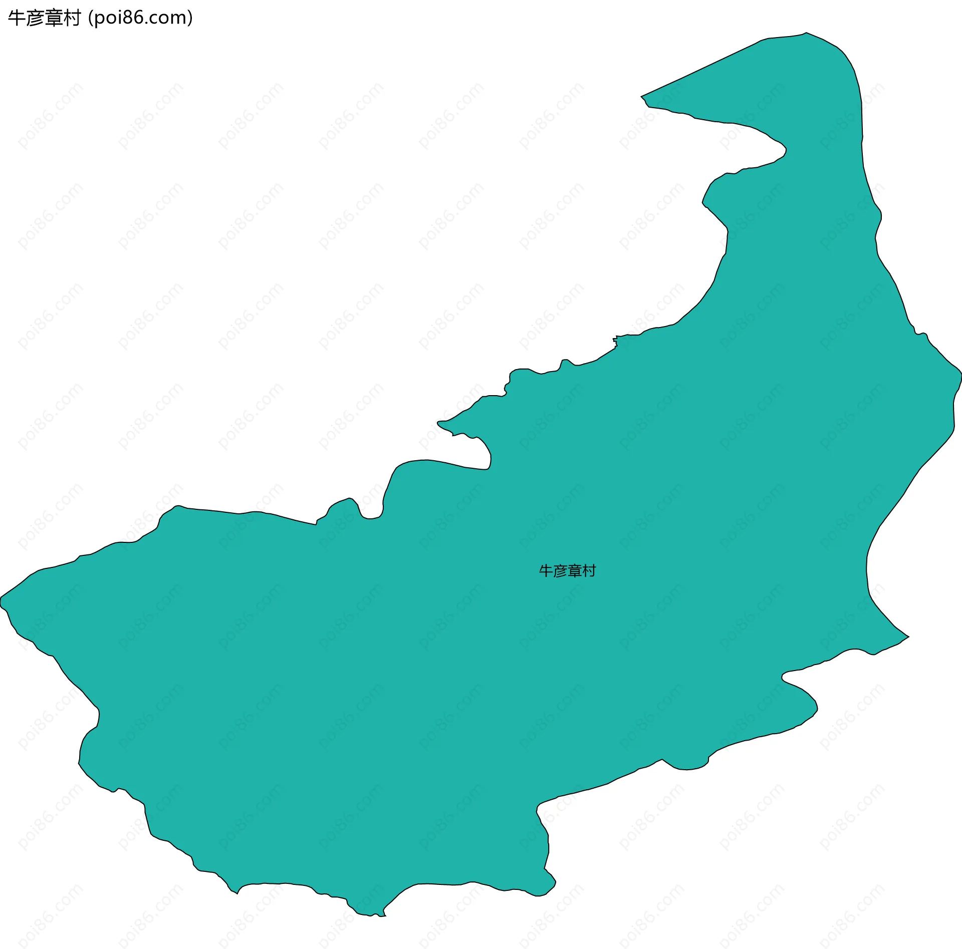 牛彦章村边界地图