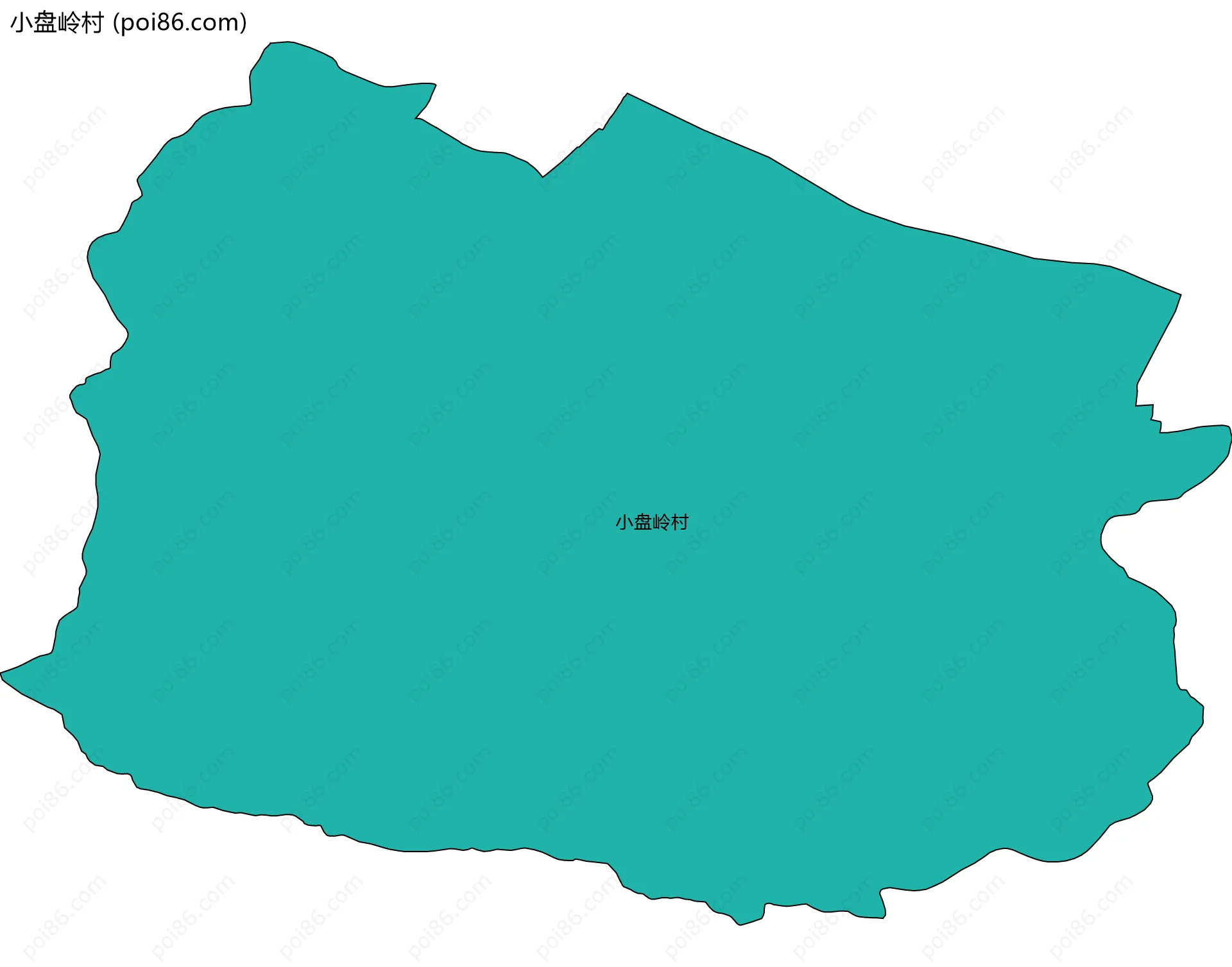 小盘岭村边界地图