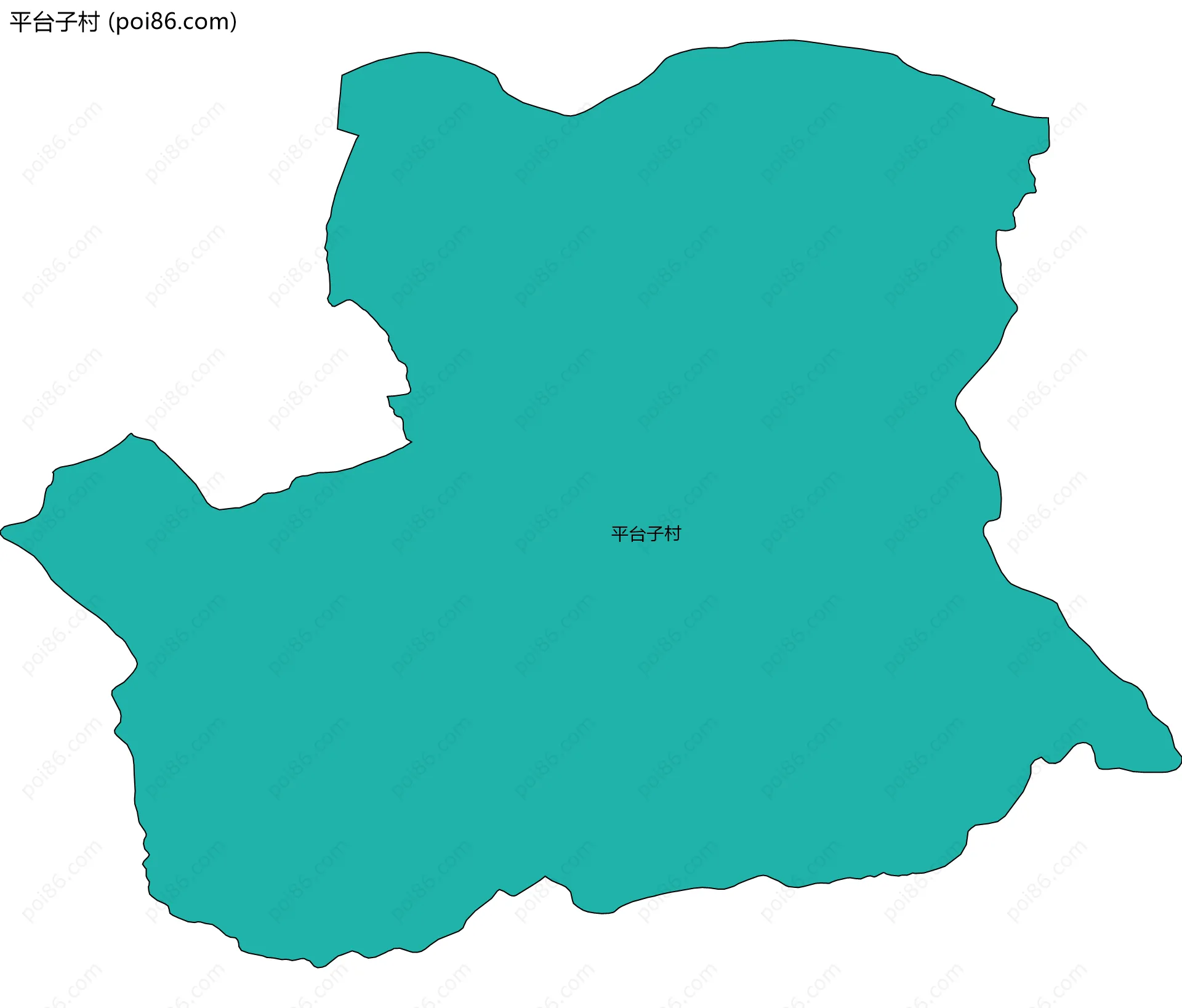 平台子村边界地图