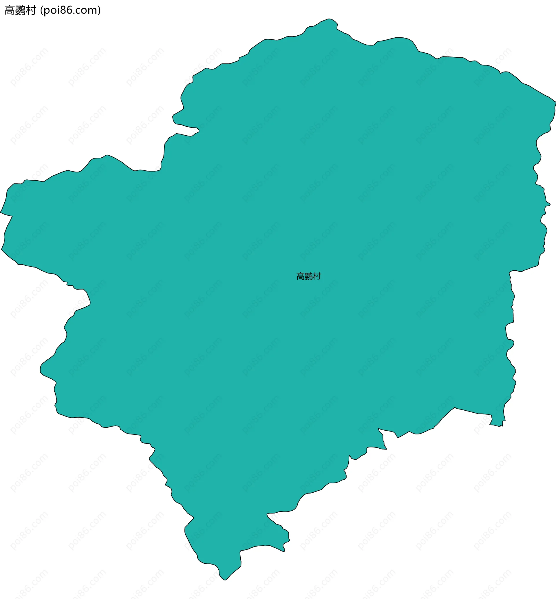 高鹦村边界地图