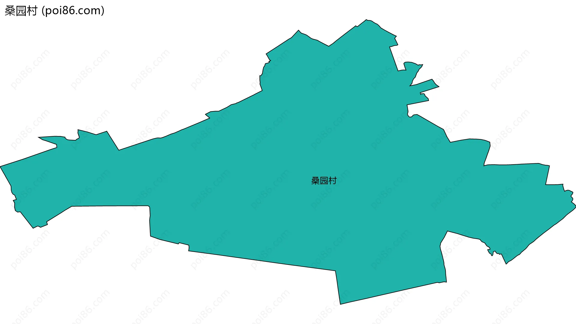 桑园村边界地图