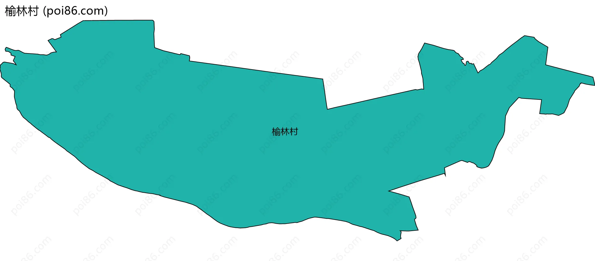 榆林村边界地图