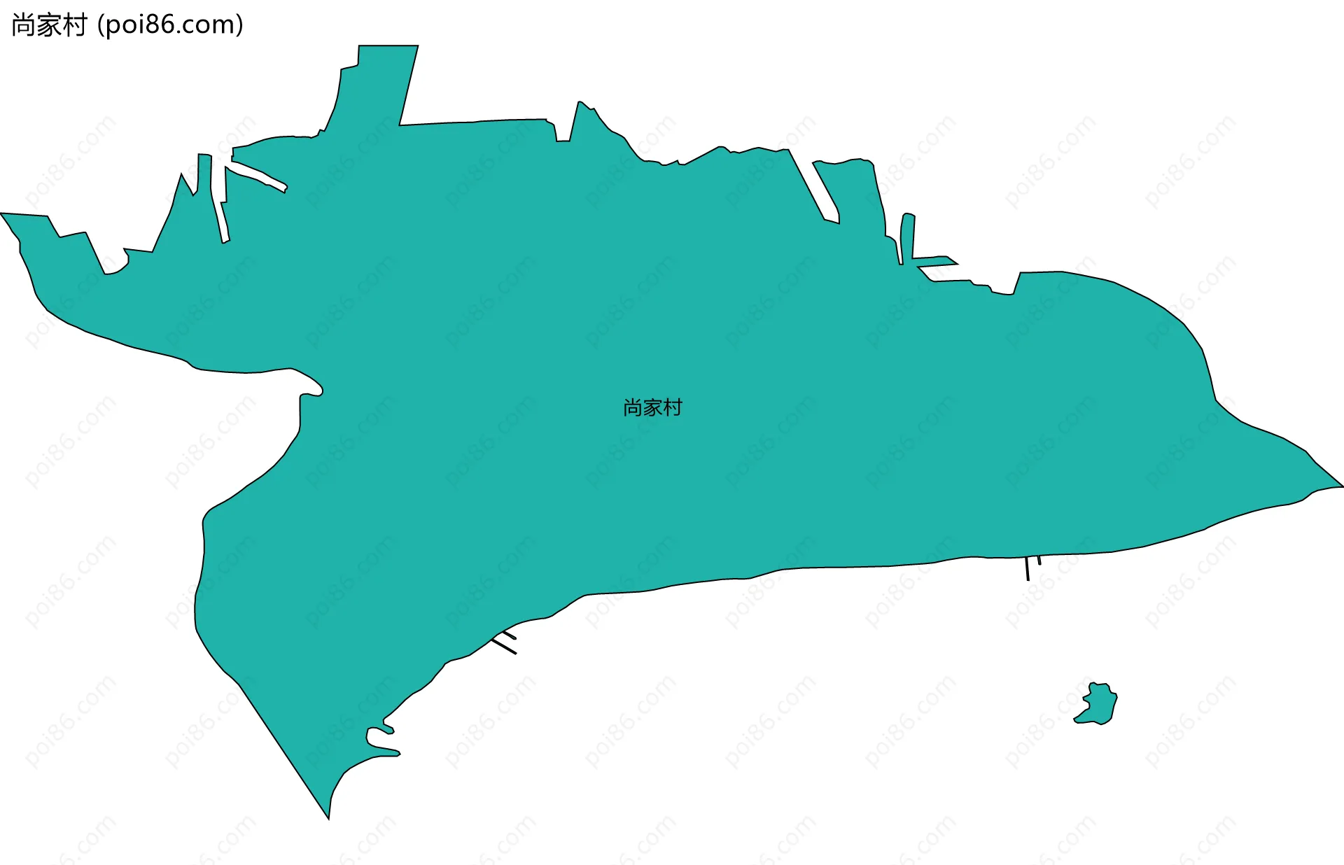 尚家村边界地图