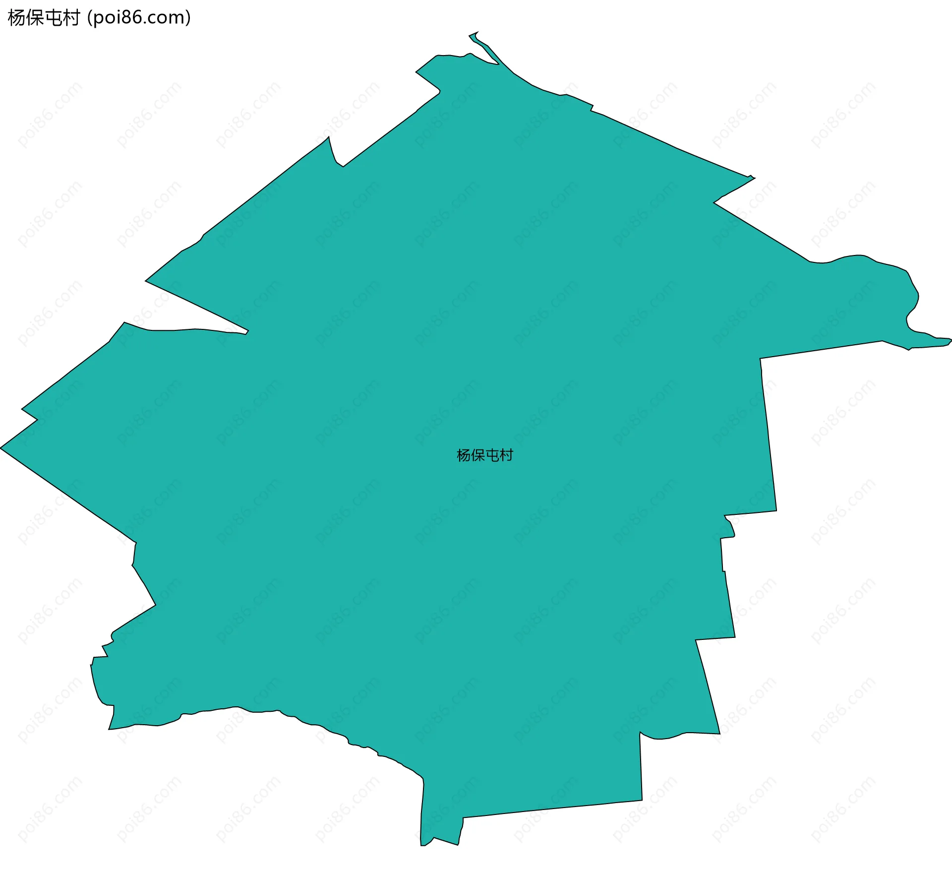 杨保屯村边界地图