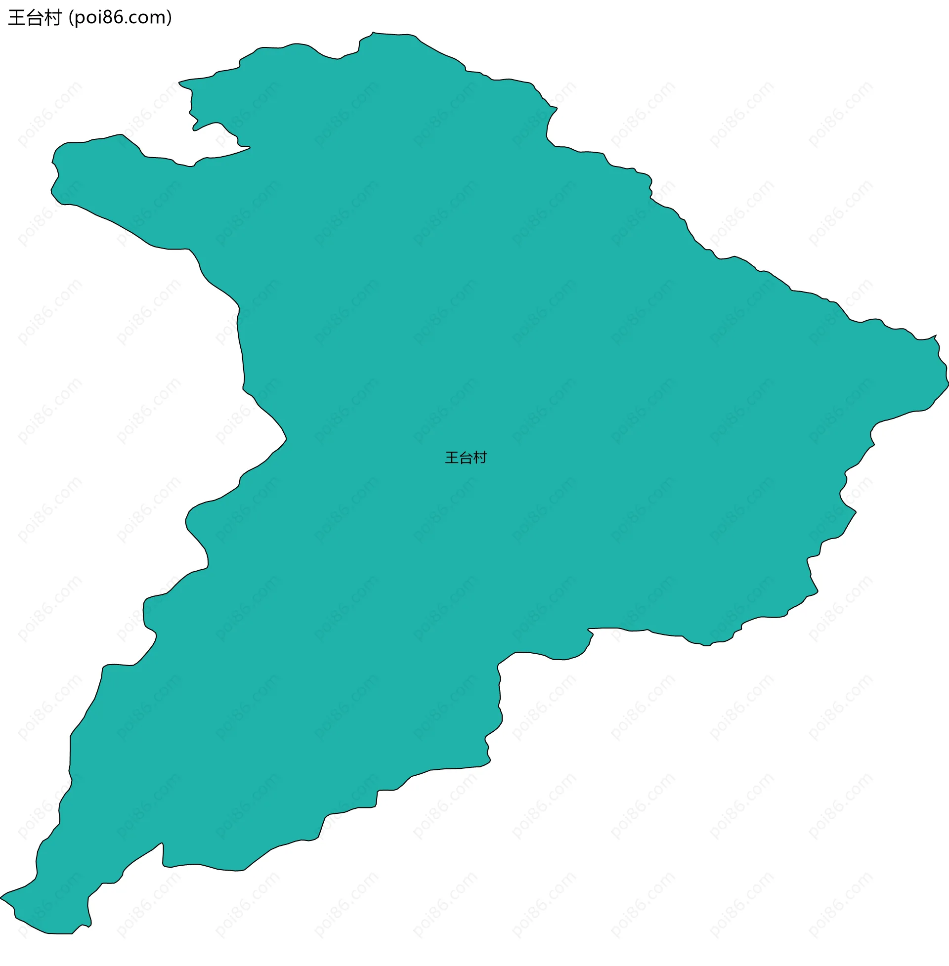 王台村边界地图