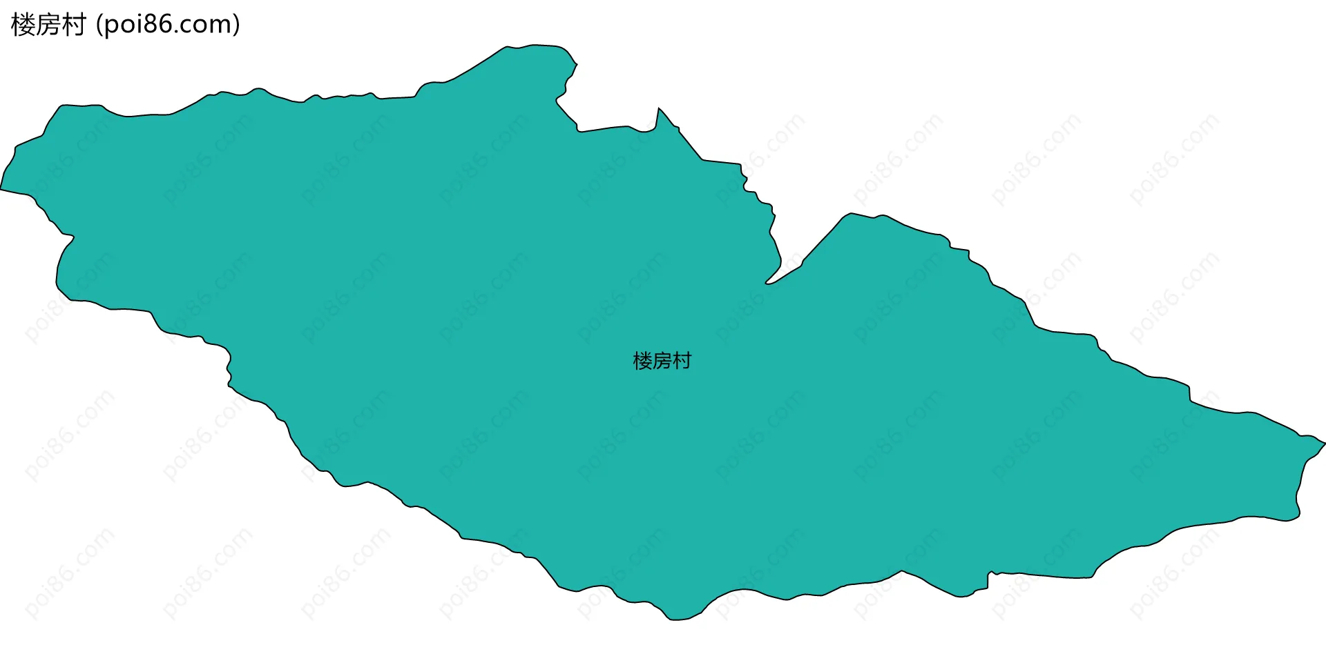 楼房村边界地图